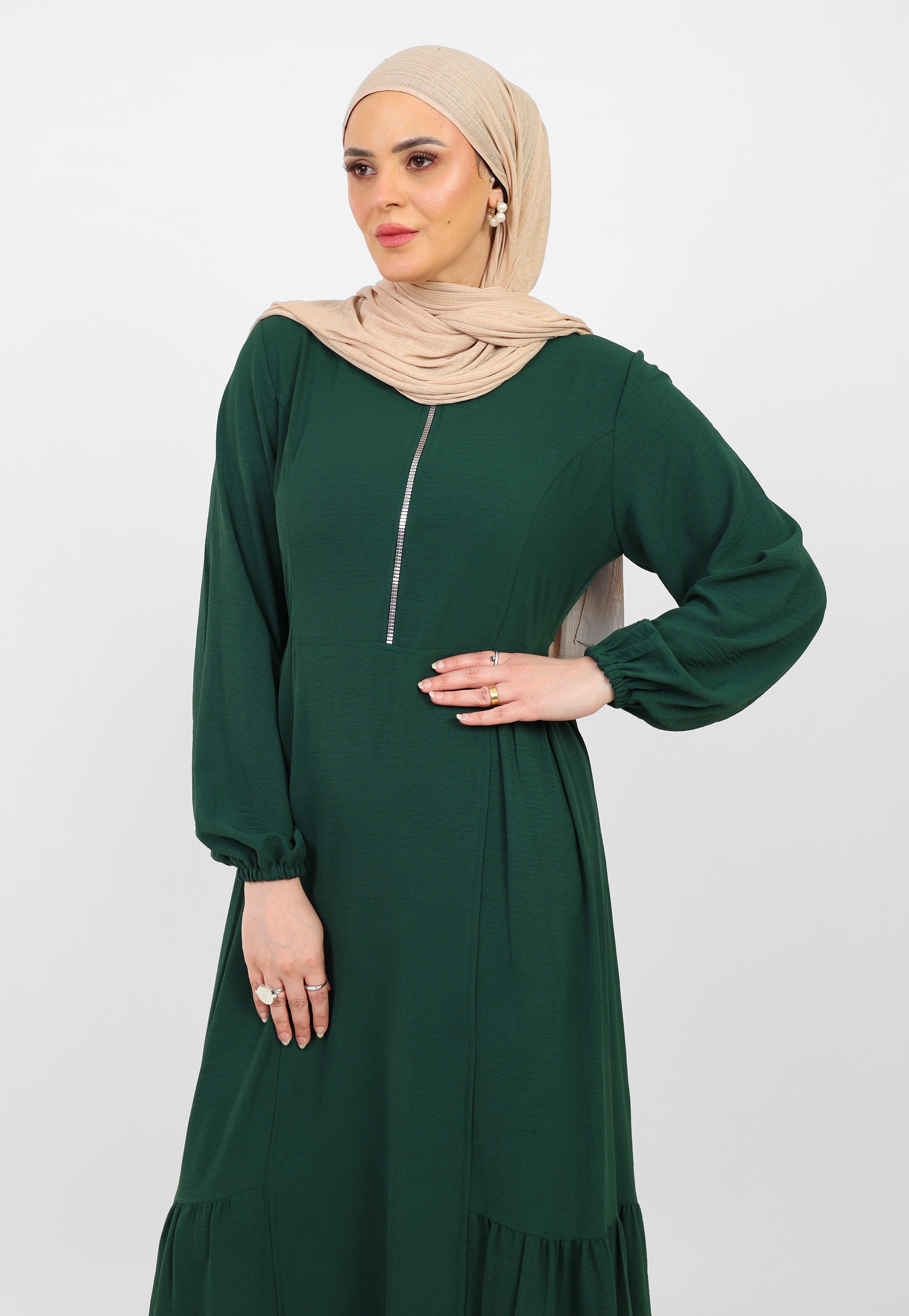 Robe Arwa Longue avec Fermeture Zippée
