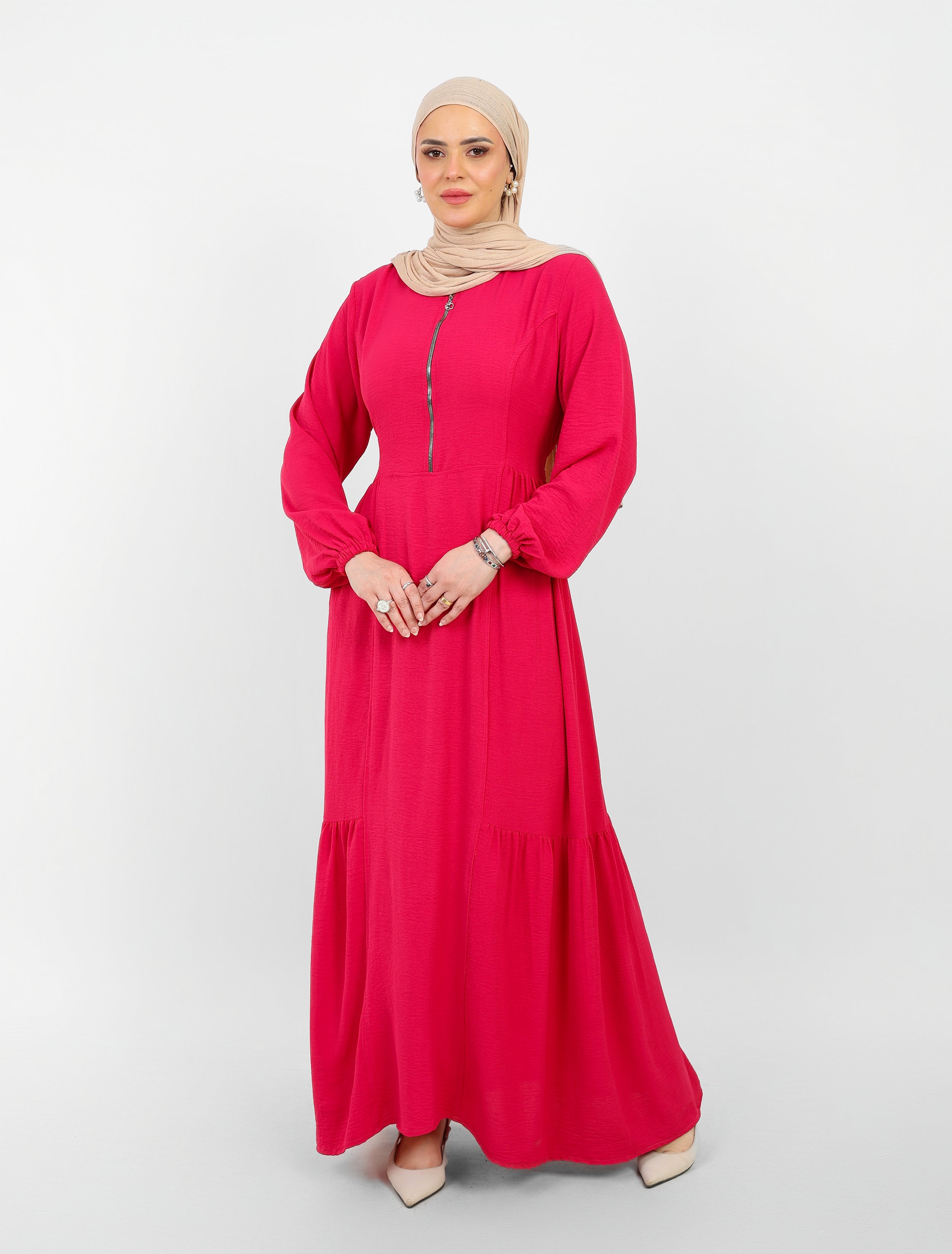 Robe Arwa Longue avec Fermeture Zippée