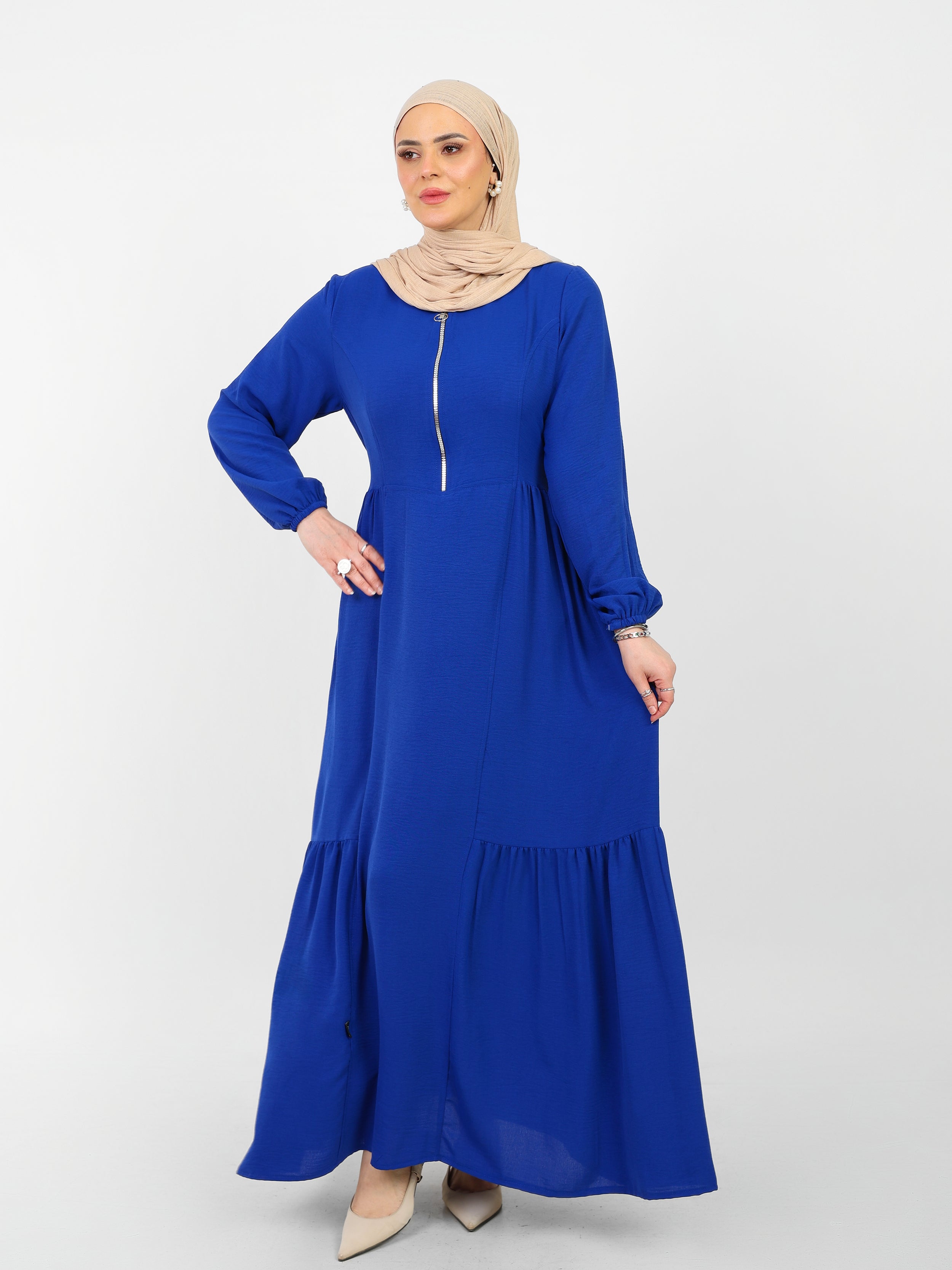 Robe Arwa Longue avec Fermeture Zippée