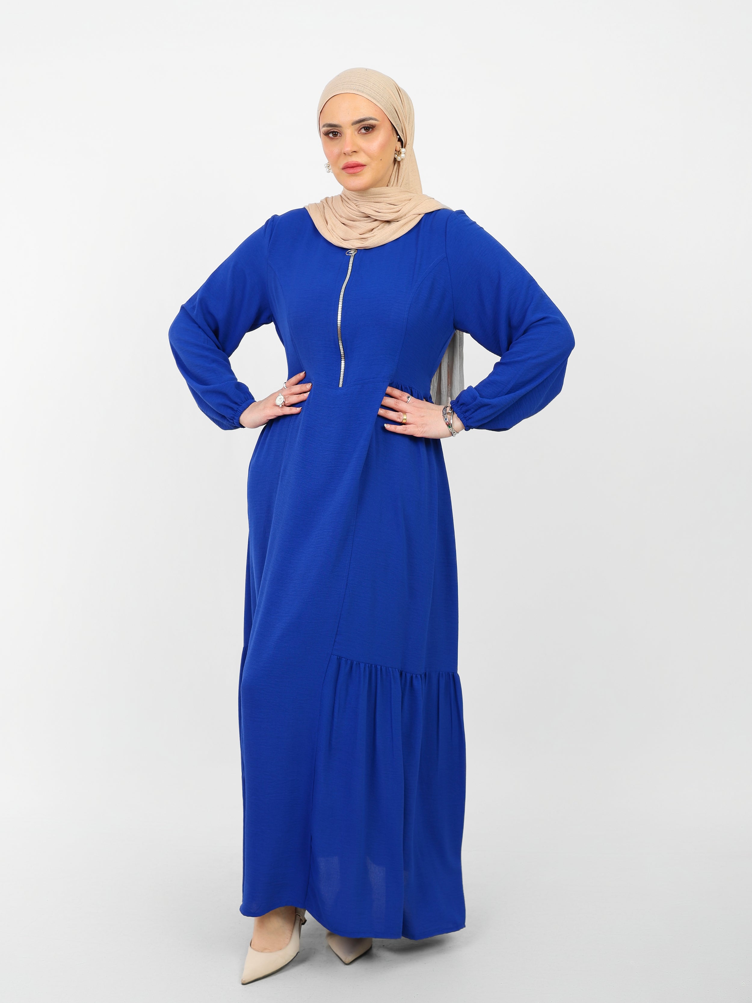 Robe Arwa Longue avec Fermeture Zippée