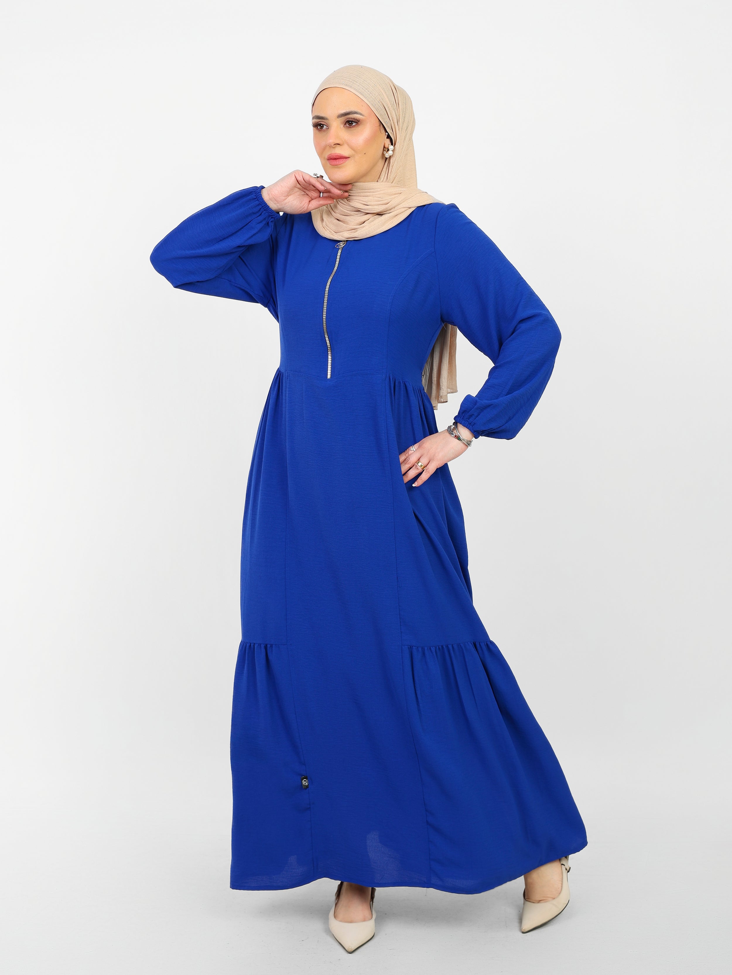 Robe Arwa Longue avec Fermeture Zippée