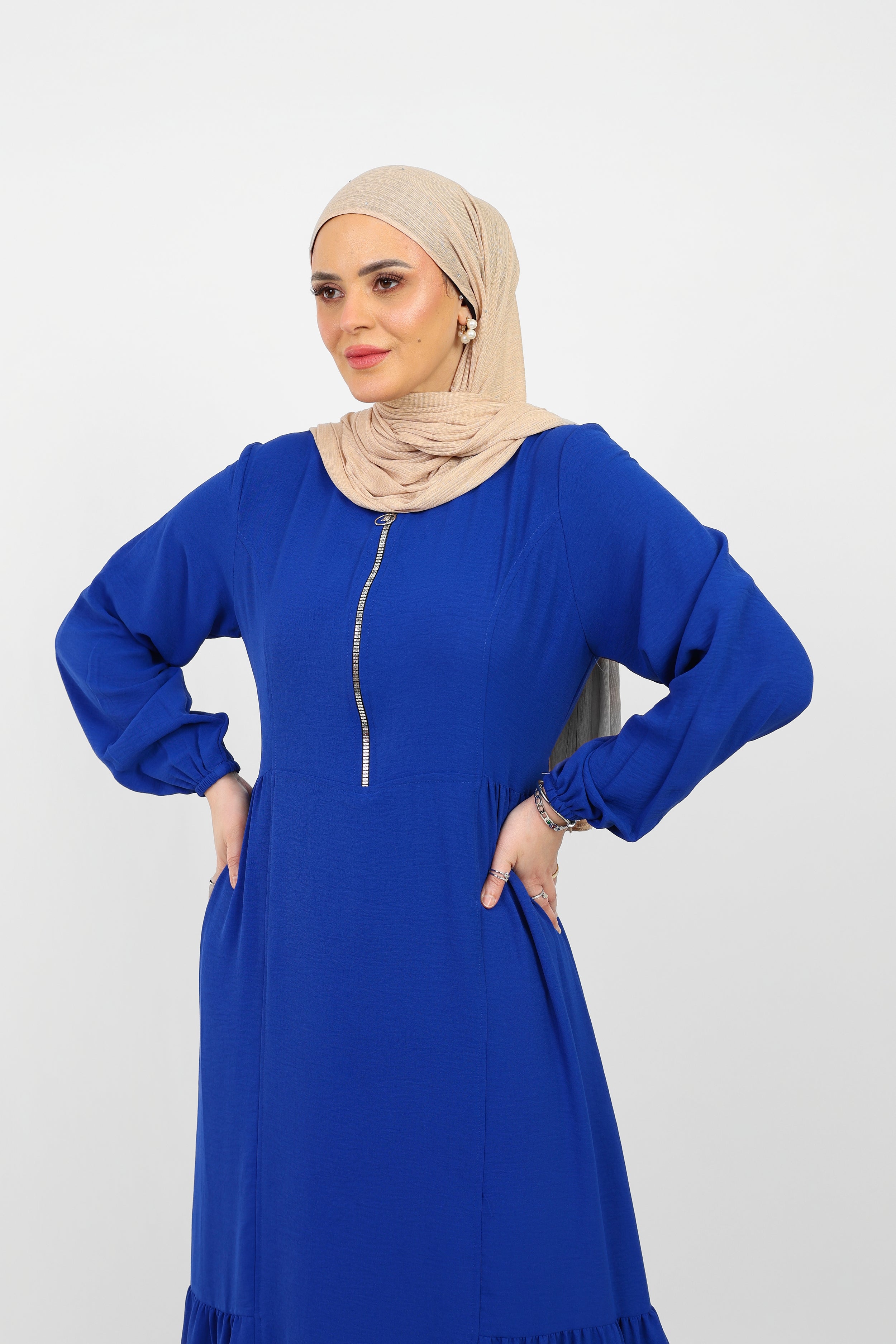 Robe Arwa Longue avec Fermeture Zippée