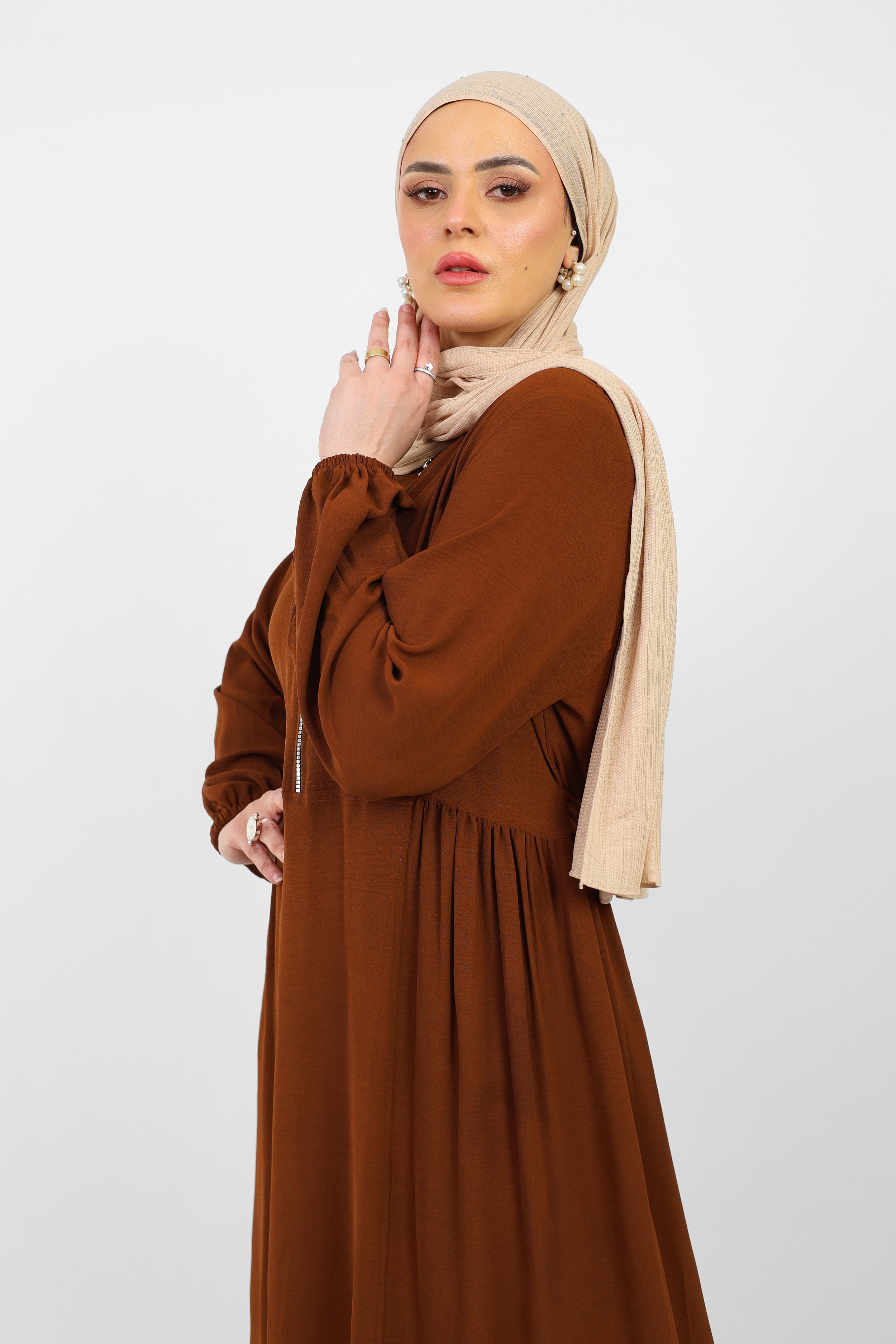 Robe Arwa Longue avec Fermeture Zippée