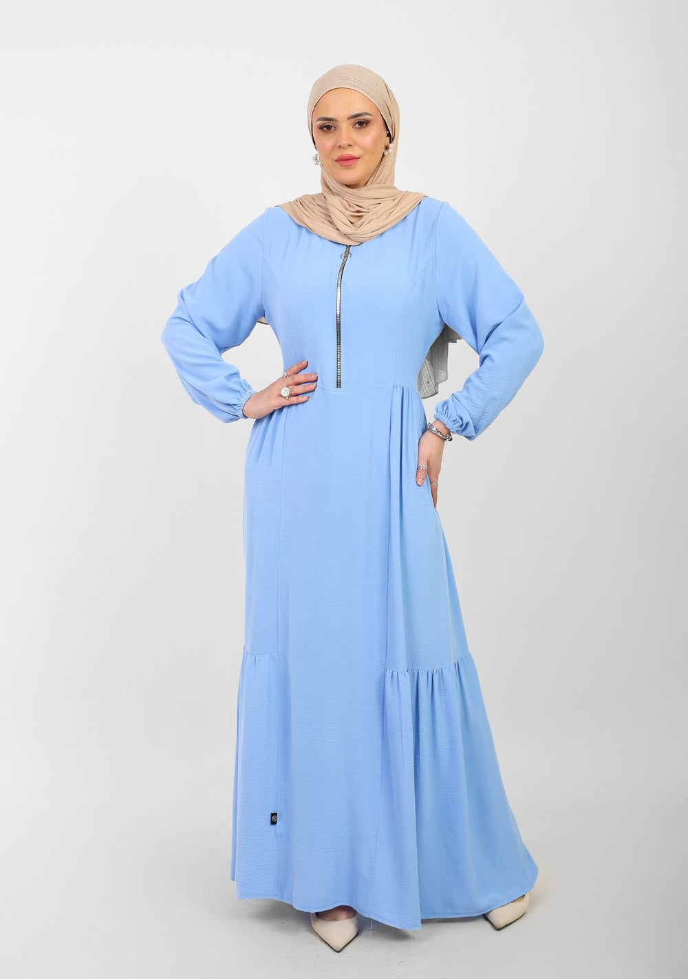 Robe Arwa Longue avec Fermeture Zippée