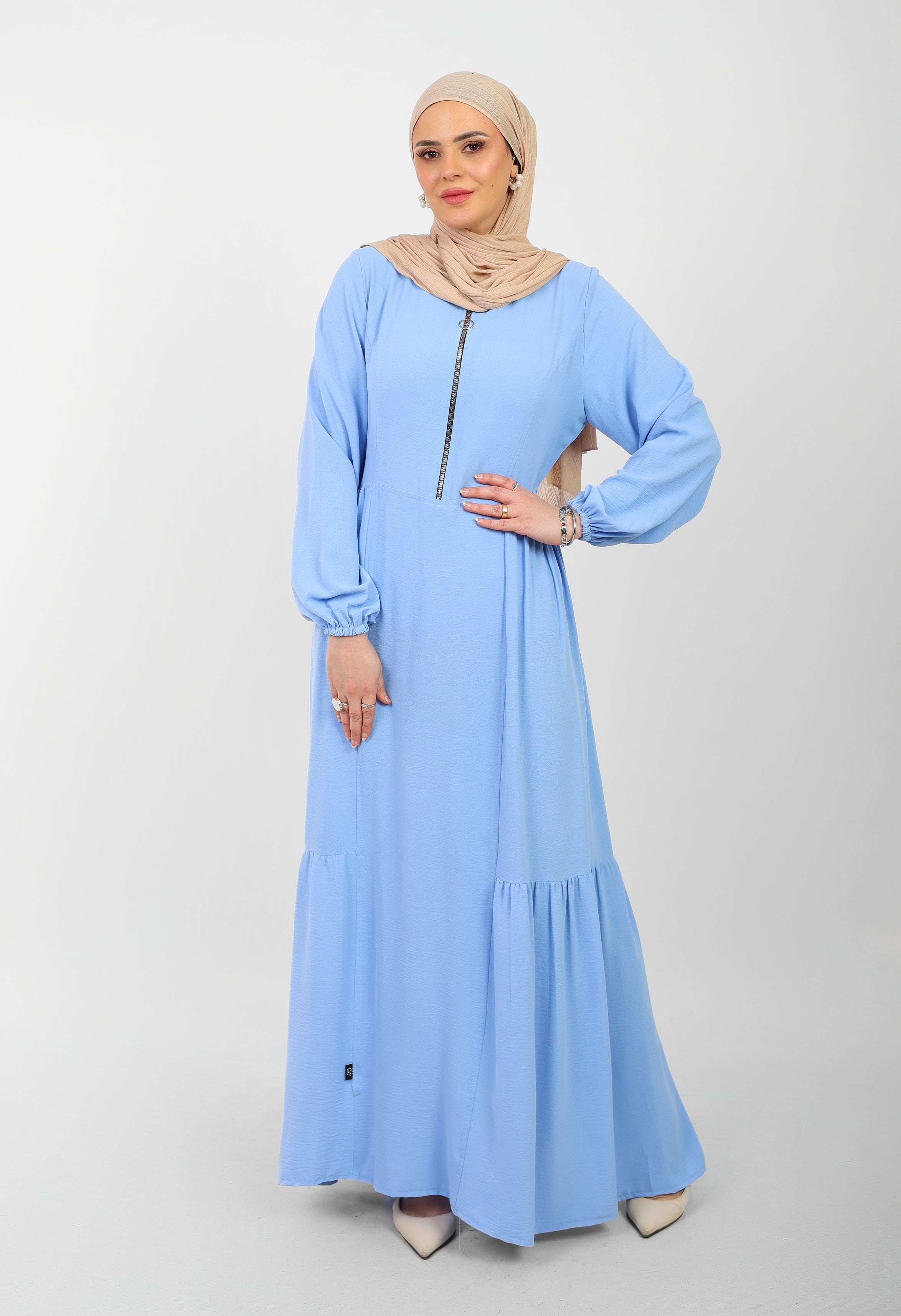 Robe Arwa Longue avec Fermeture Zippée