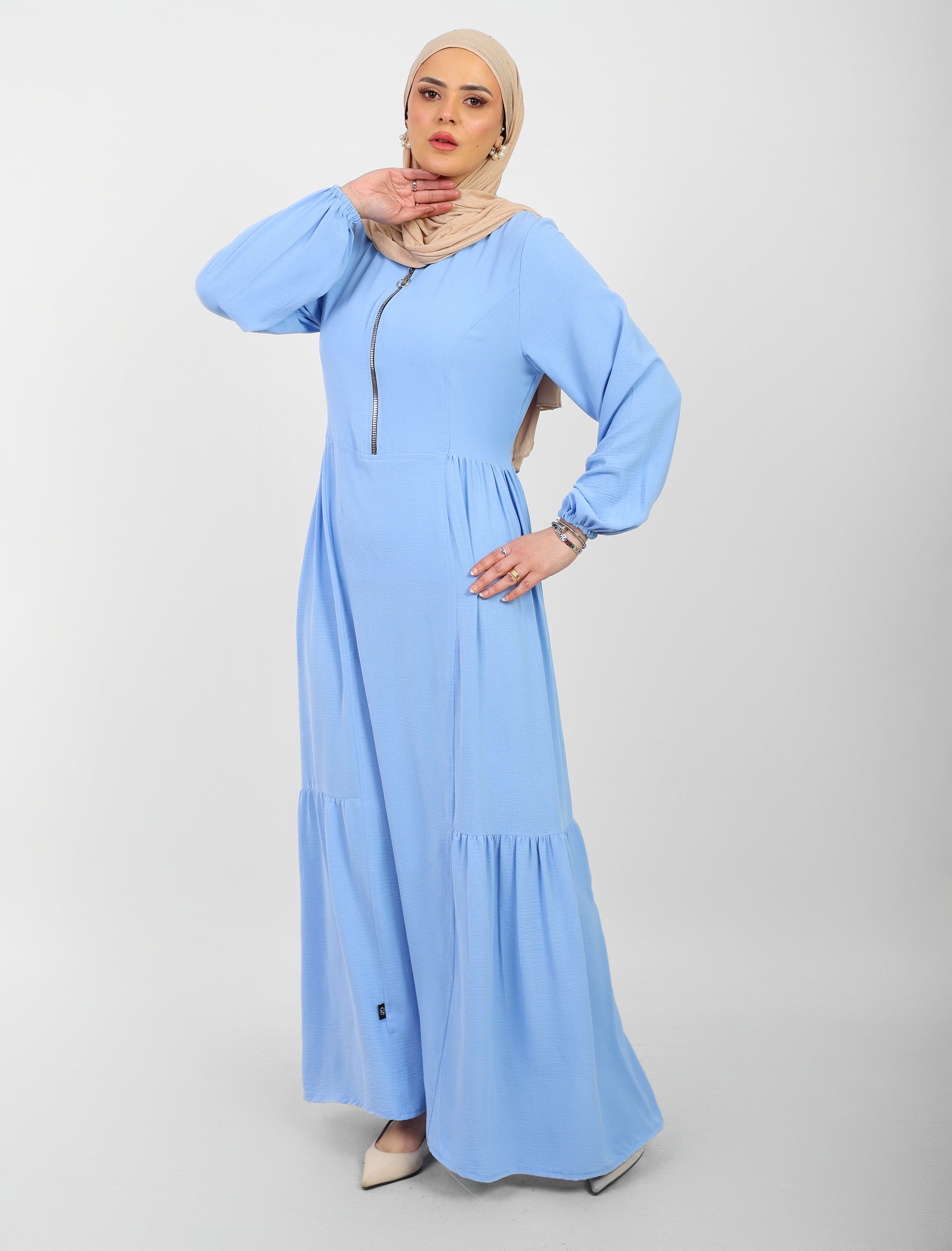 Robe Arwa Longue avec Fermeture Zippée