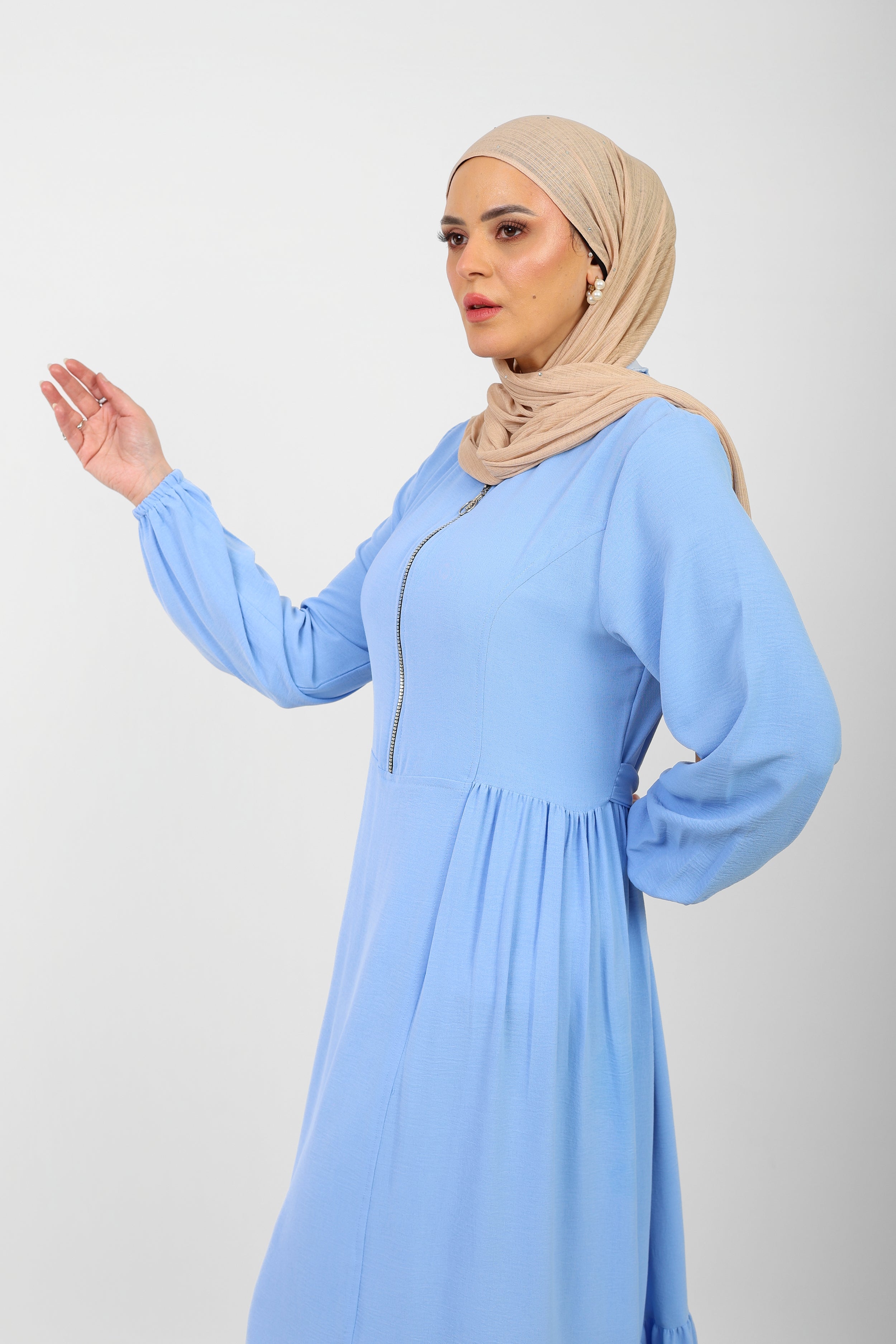 Robe Arwa Longue avec Fermeture Zippée