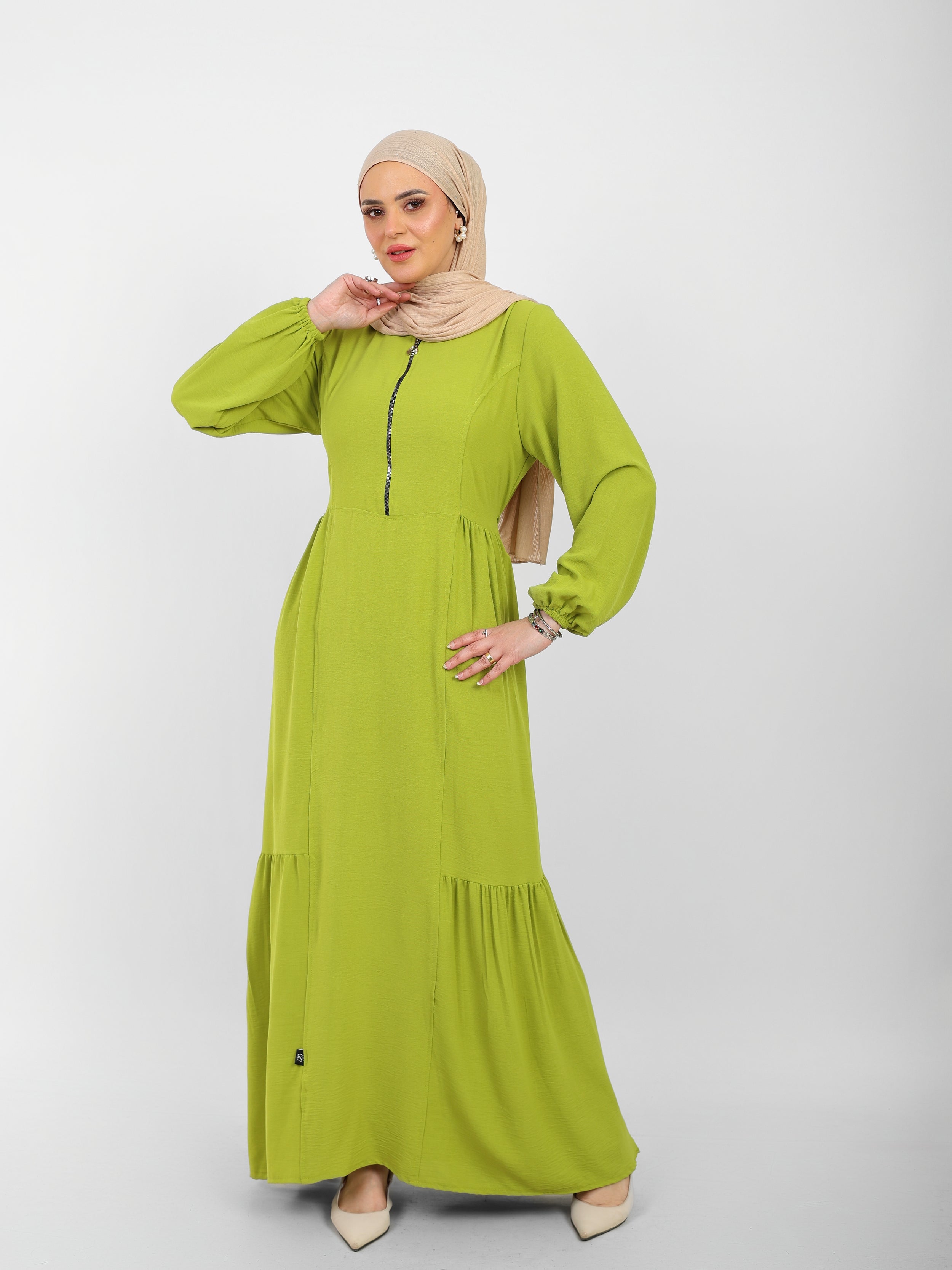 Robe Arwa Longue avec Fermeture Zippée