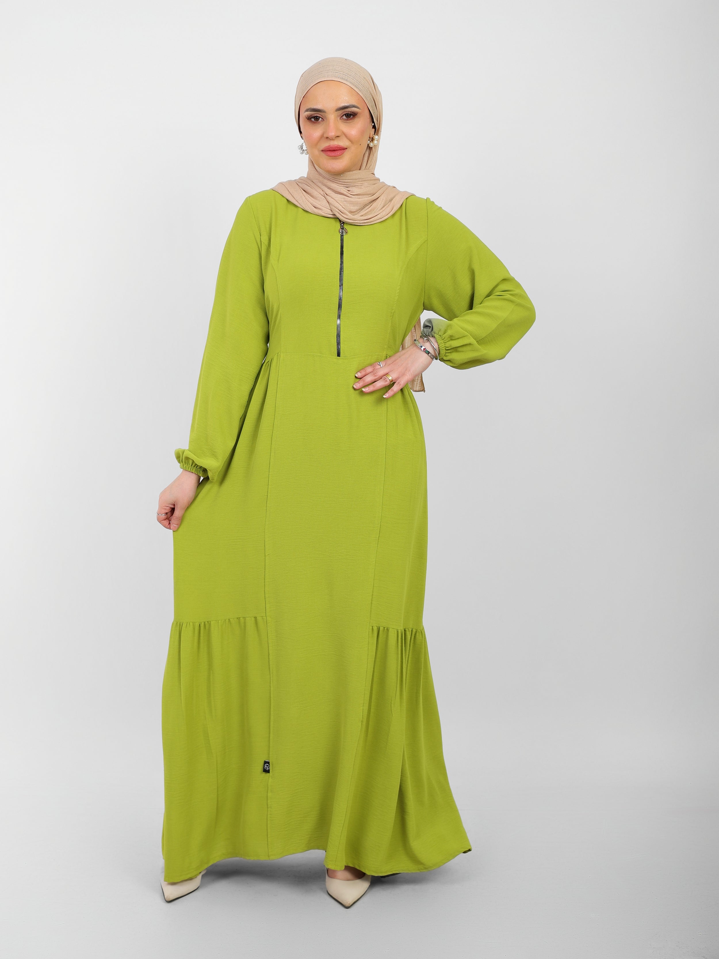Robe Arwa Longue avec Fermeture Zippée