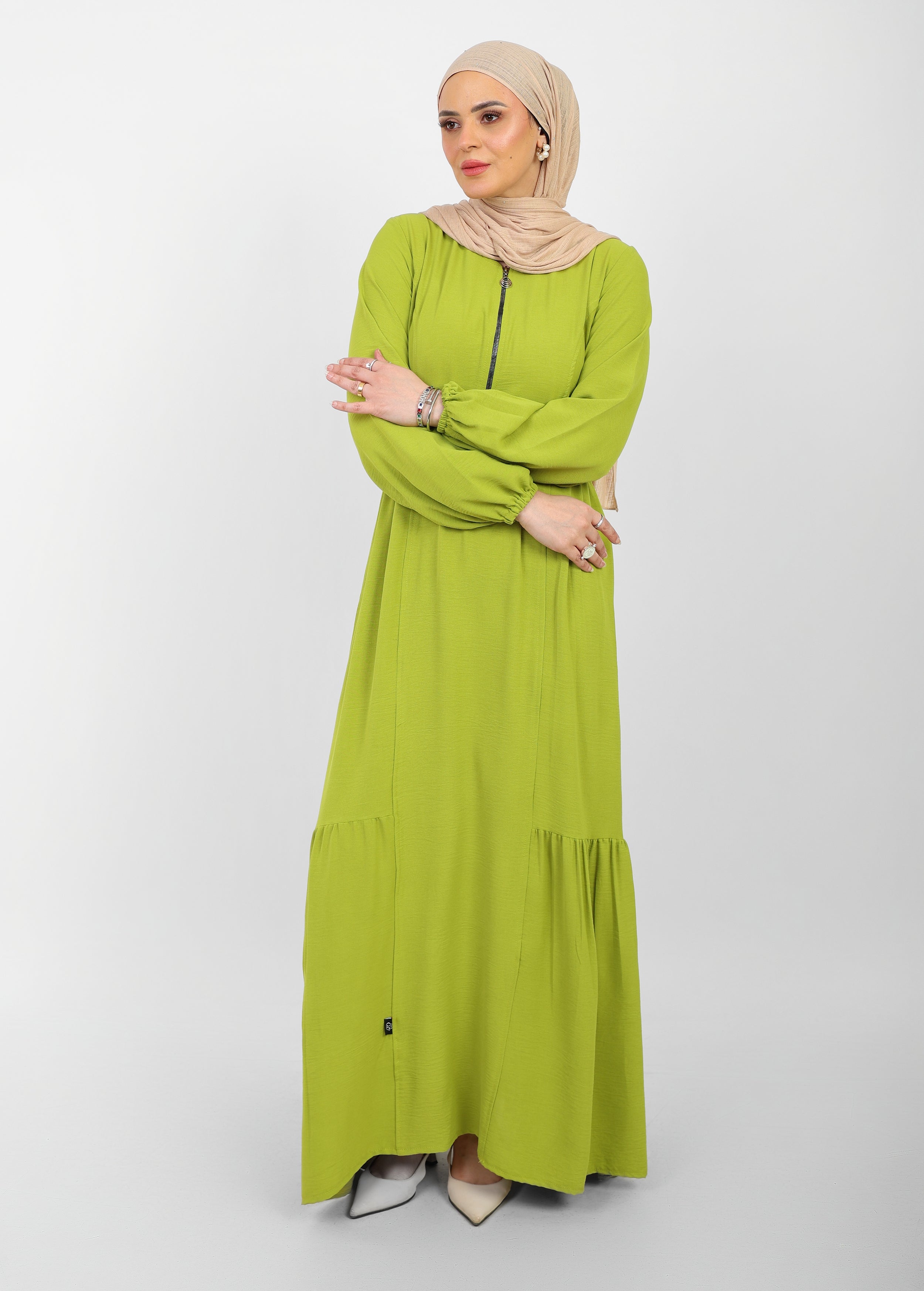 Robe Arwa Longue avec Fermeture Zippée