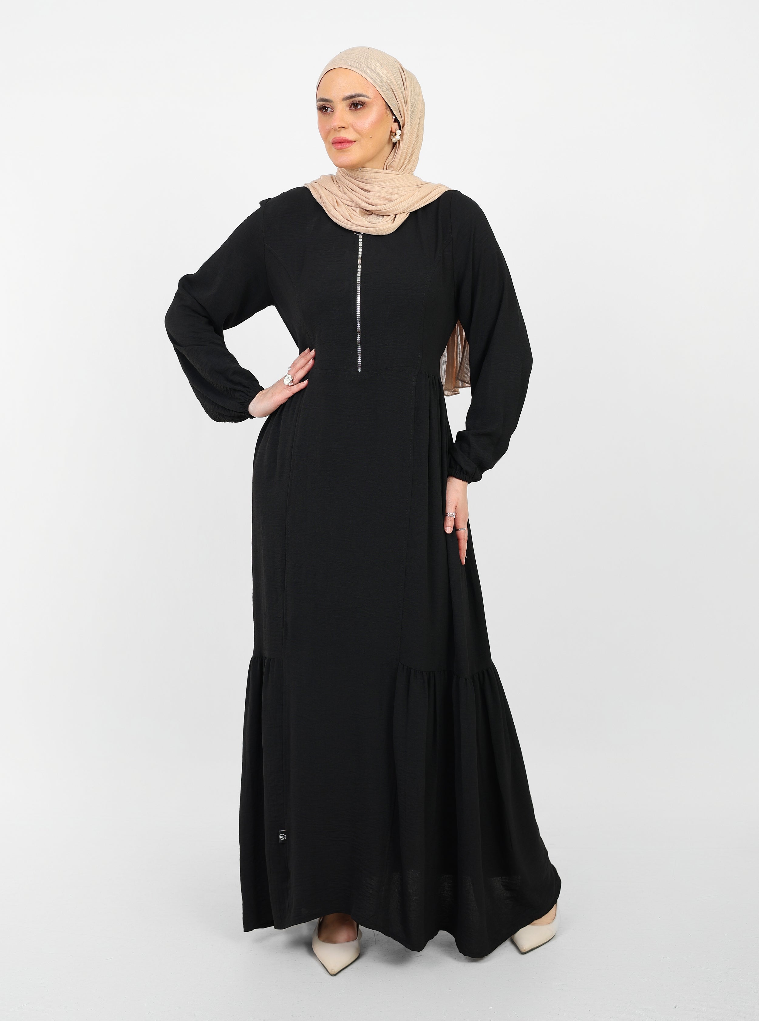 Robe Arwa Longue avec Fermeture Zippée