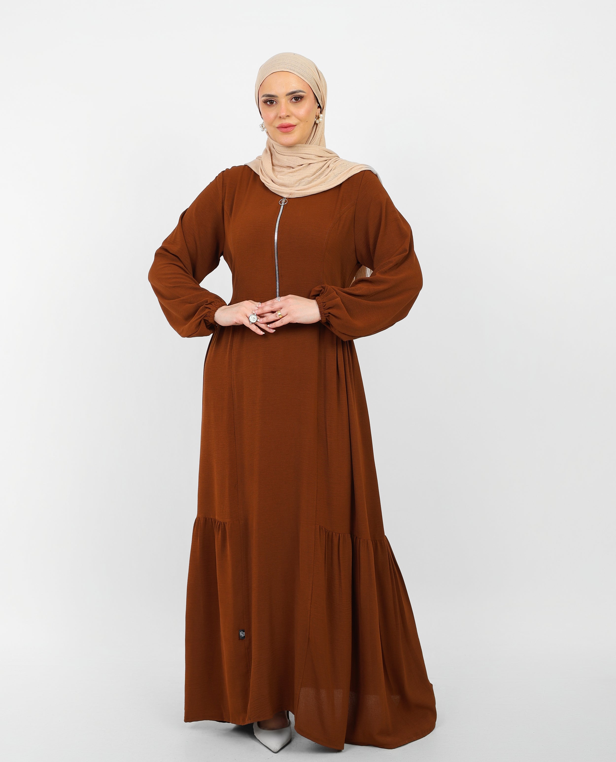 Robe Arwa Longue avec Fermeture Zippée