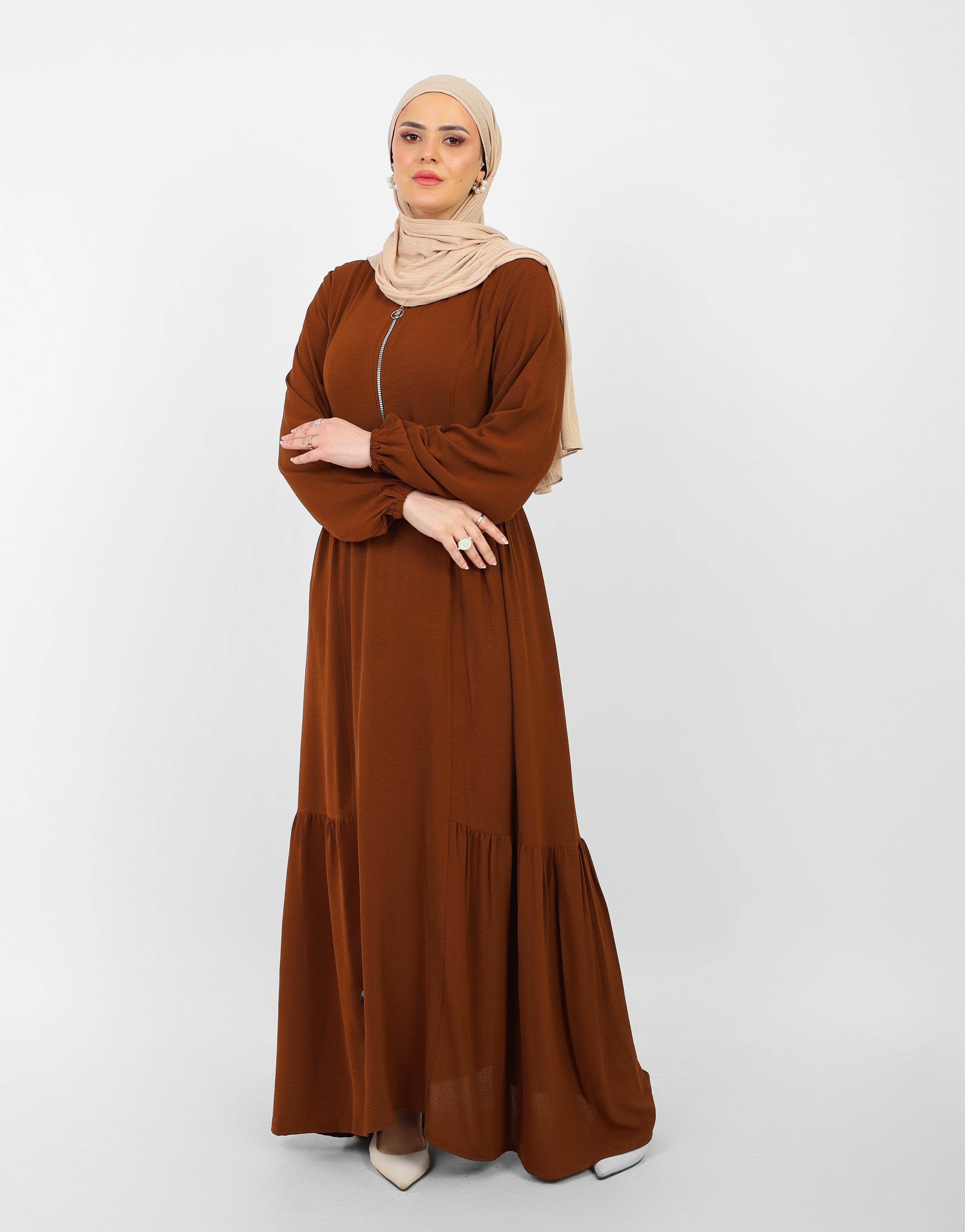 Robe Arwa Longue avec Fermeture Zippée