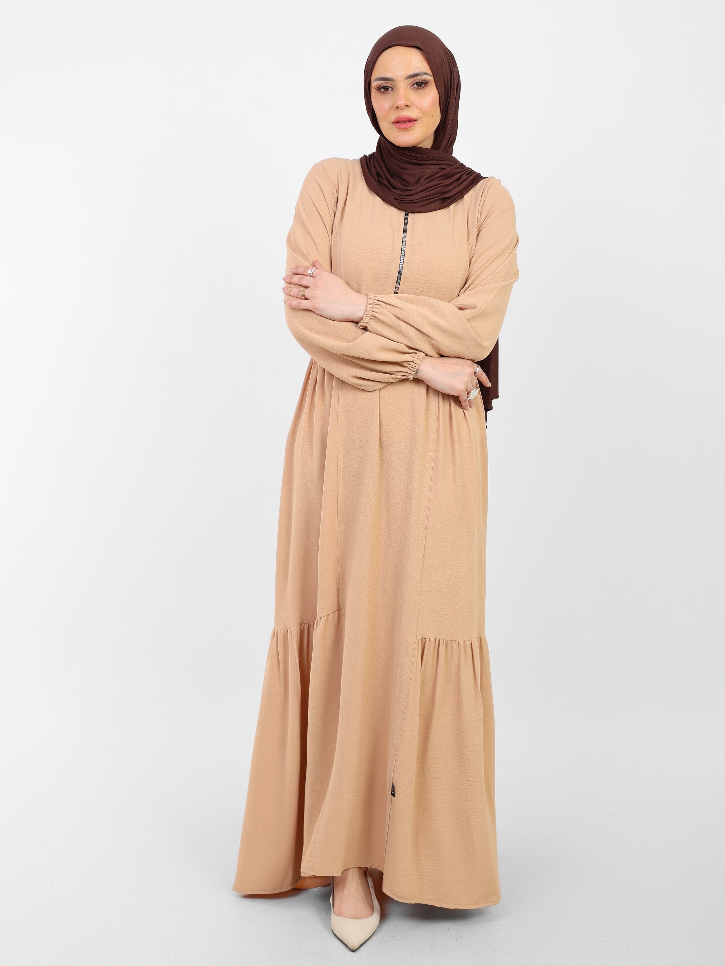 Robe Arwa Longue avec Fermeture Zippée