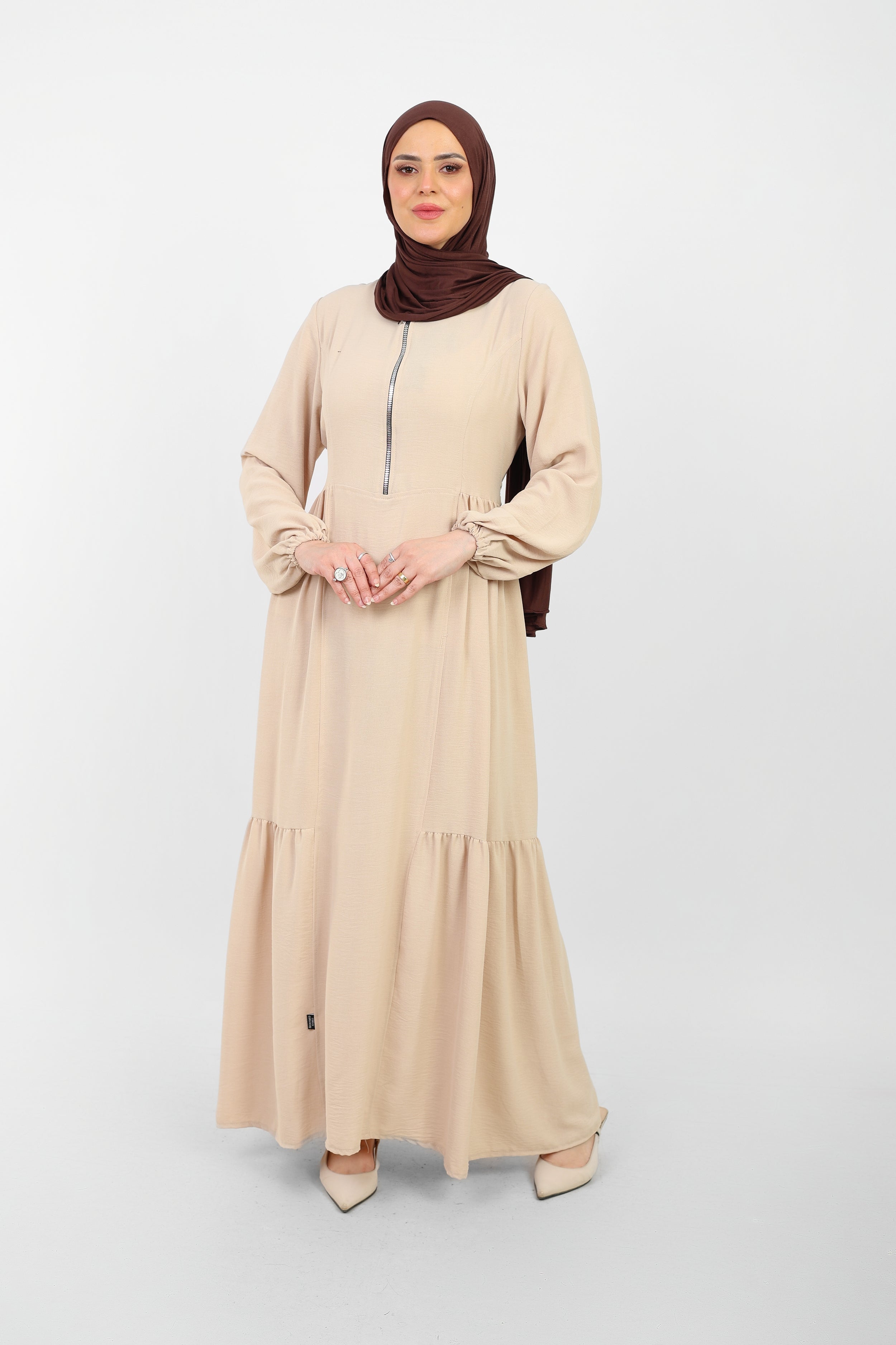 Robe Arwa Longue avec Fermeture Zippée