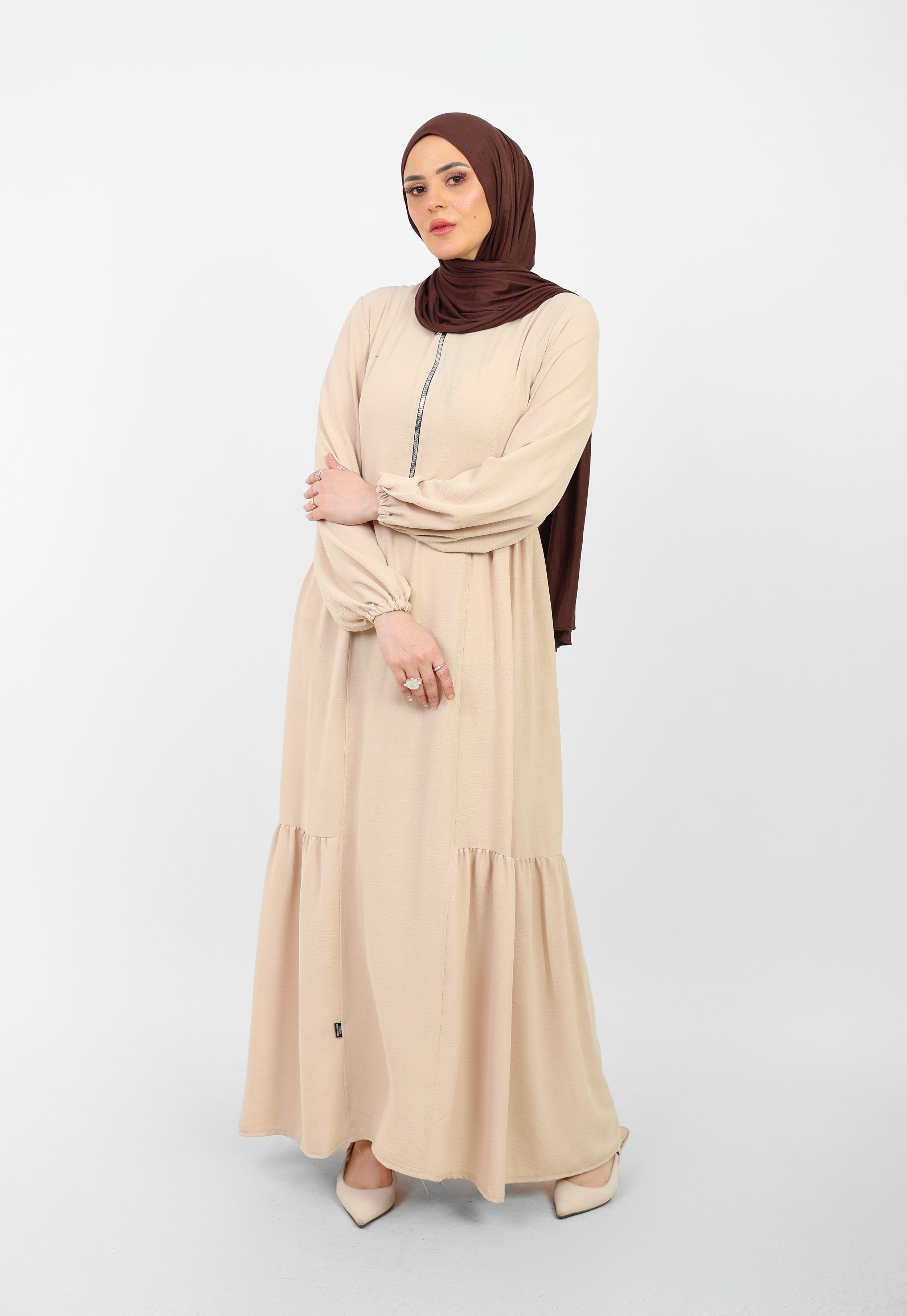 Robe Arwa Longue avec Fermeture Zippée