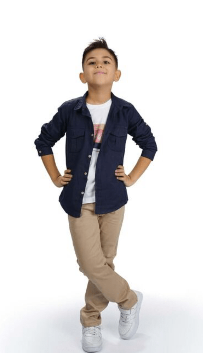 Ensemble Garçon Casual 3 Pièces Chemise T-shirt et Pantalon