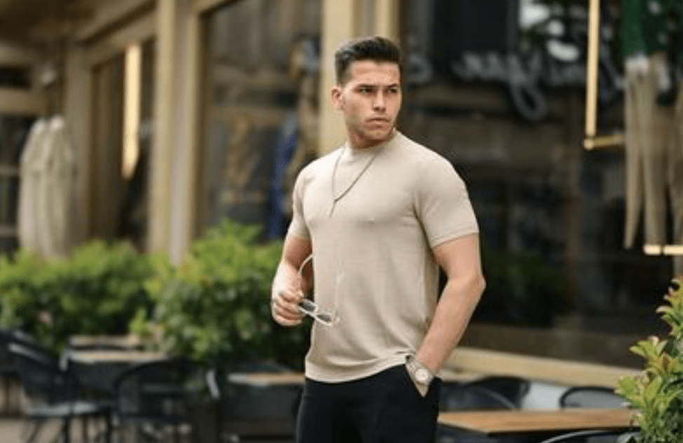 Çizgili Dokulu Fit T-Shirt - Justyol