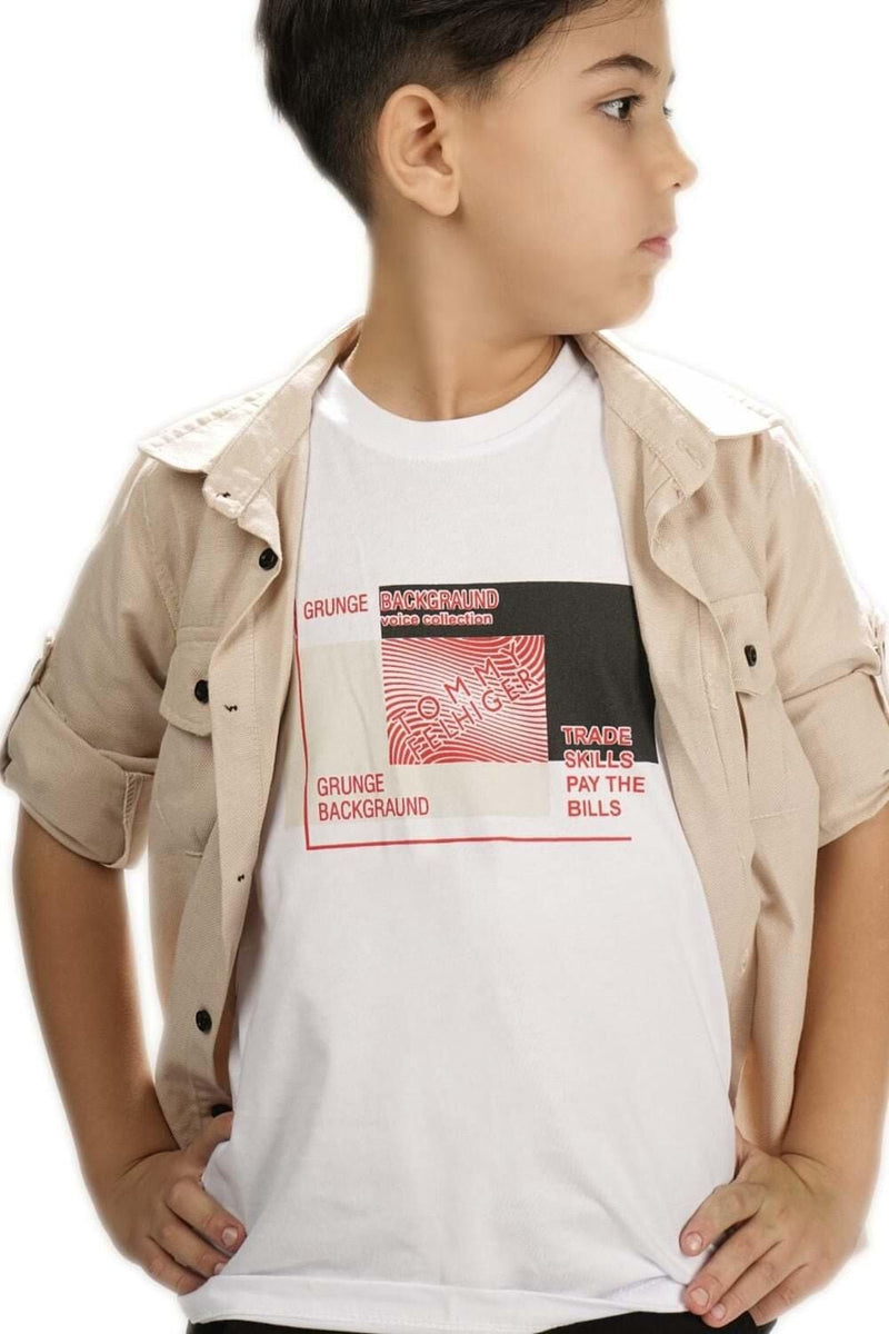 Ensemble Garçon Casual 3 Pièces Chemise T-shirt et Pantalon
