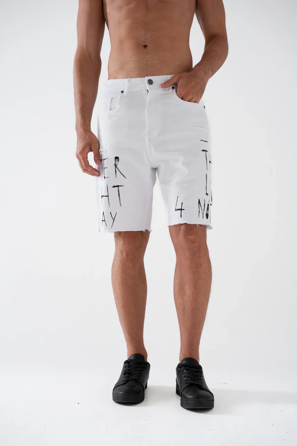 Short en jean homme déchiré à coupe moderne – SHR24SDCP30198TM1