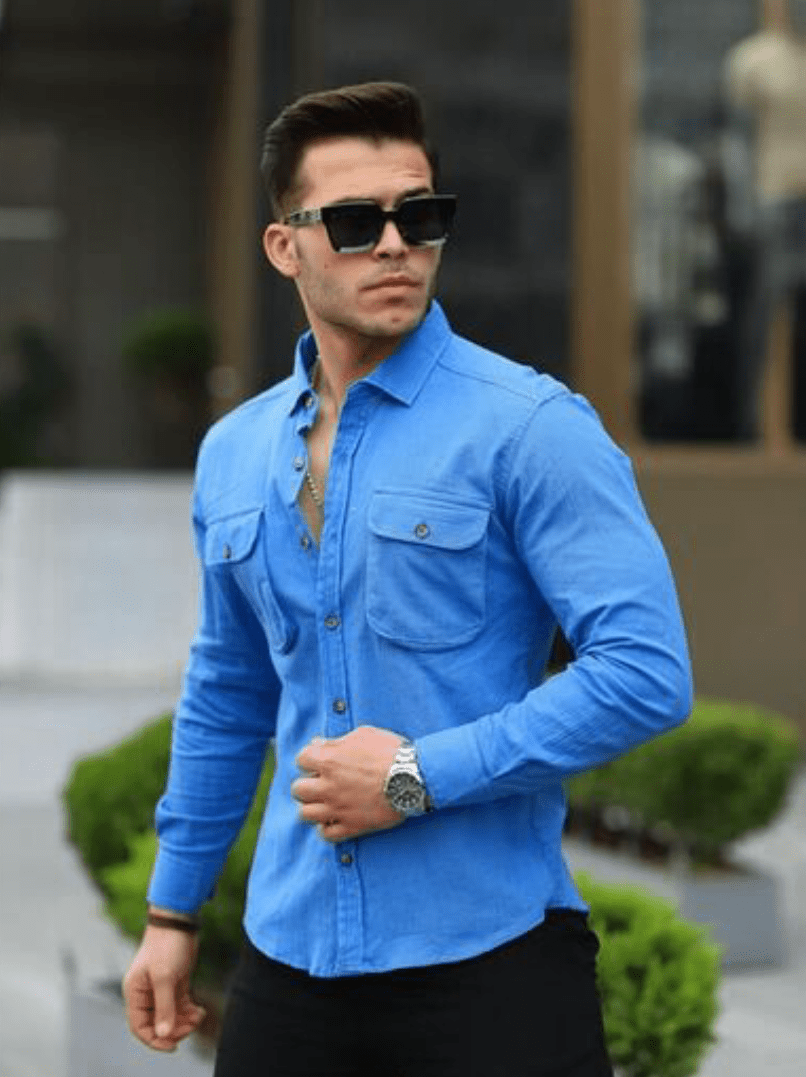 Torba Cepli Şile Bezi Gömlek - Siyah - 31747 - Justyol