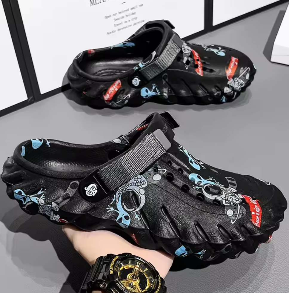 Men Shoes Slippers Men Garden Flat Sandals Platform Sandals Man Summer Sandals 2024 Male Sneakers Outdoor Flip Flops Home Clogs MU Group