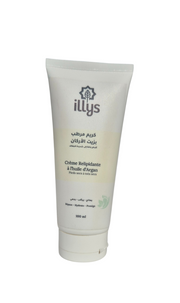 كريم القدمين بزيت الأركان، يغذي البشرة بعمق ويمنحها نعومة فائقة، يساعد على ترطيب الكعبين الجافين وتهدئة التشققات بفضل تركيبته الطبيعية الغنية بالفيتامينات.