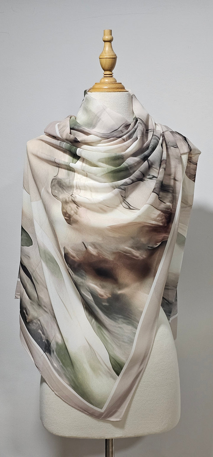 Le Châle en Crêpe Égyptien Premium — Chic & Tendance