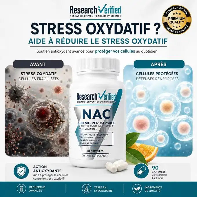 NAC 600 mg + Vitamine C – 90 Capsules