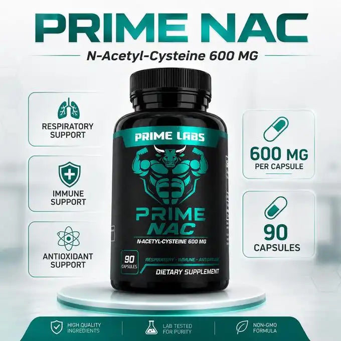 NAC 600 mg – N-Acétyl-Cystéine – 90 Capsules | Antioxydant