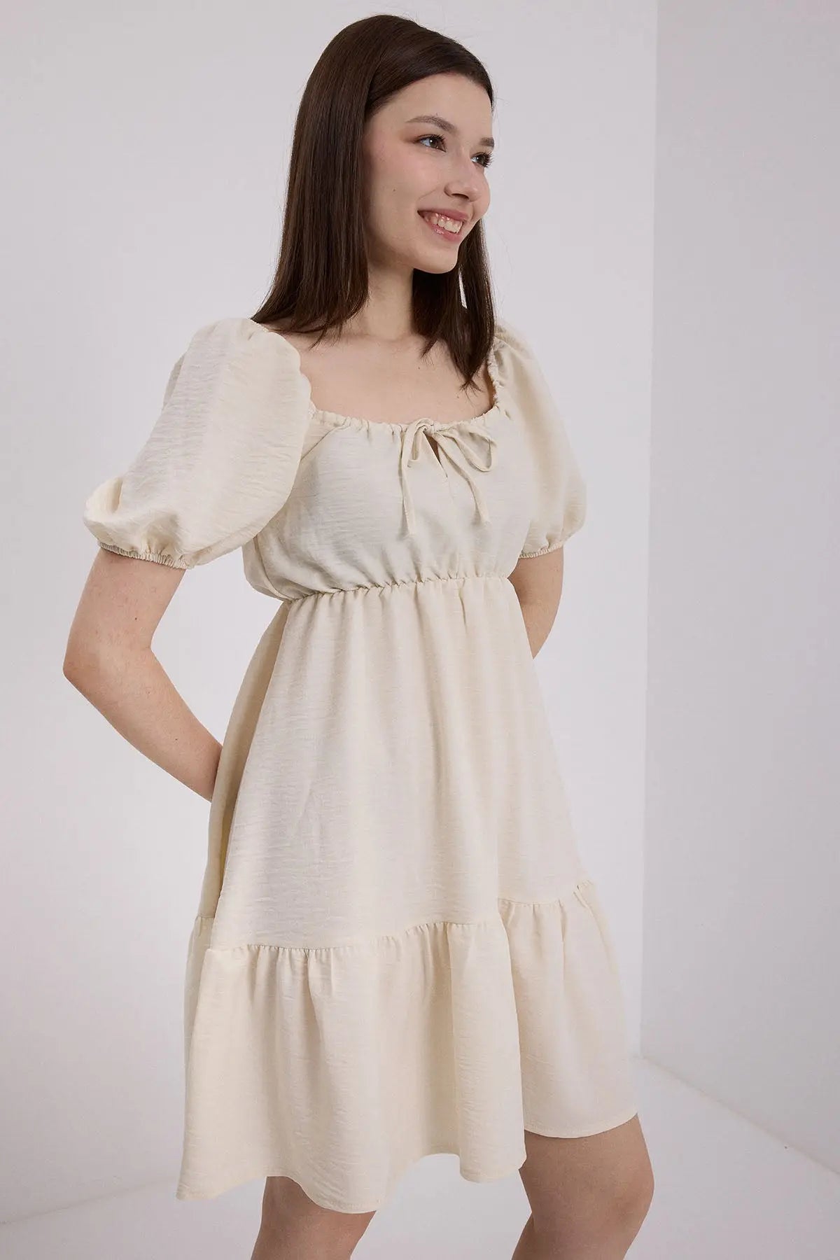 2351 kloş poplin elbise - Justyol