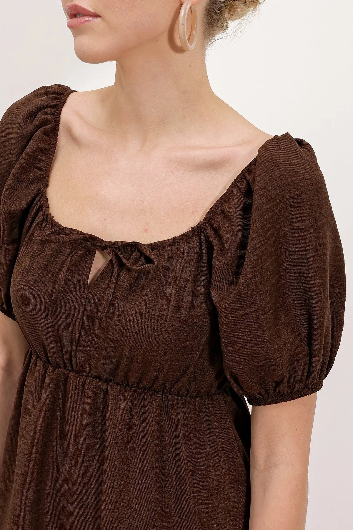 2351 kloş poplin elbise - Justyol