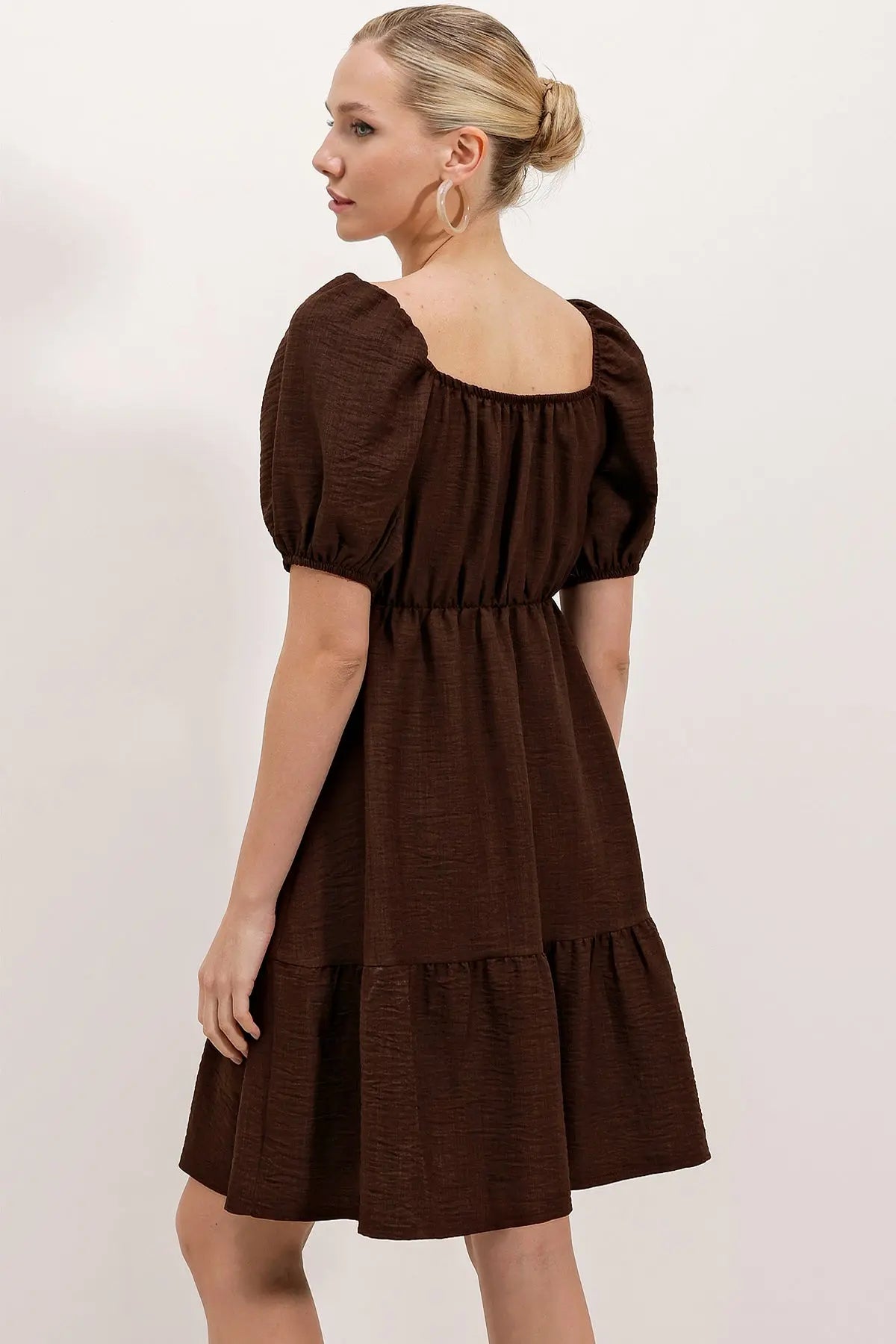 2351 kloş poplin elbise - Justyol