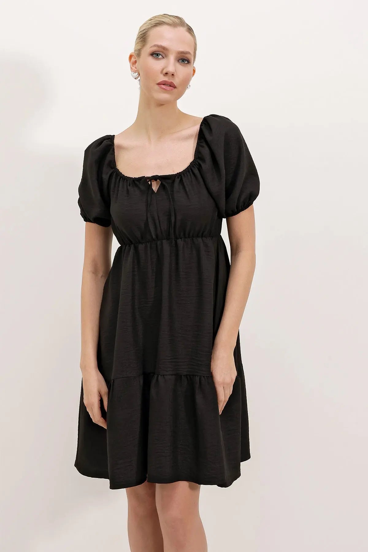 2351 kloş poplin elbise - Justyol
