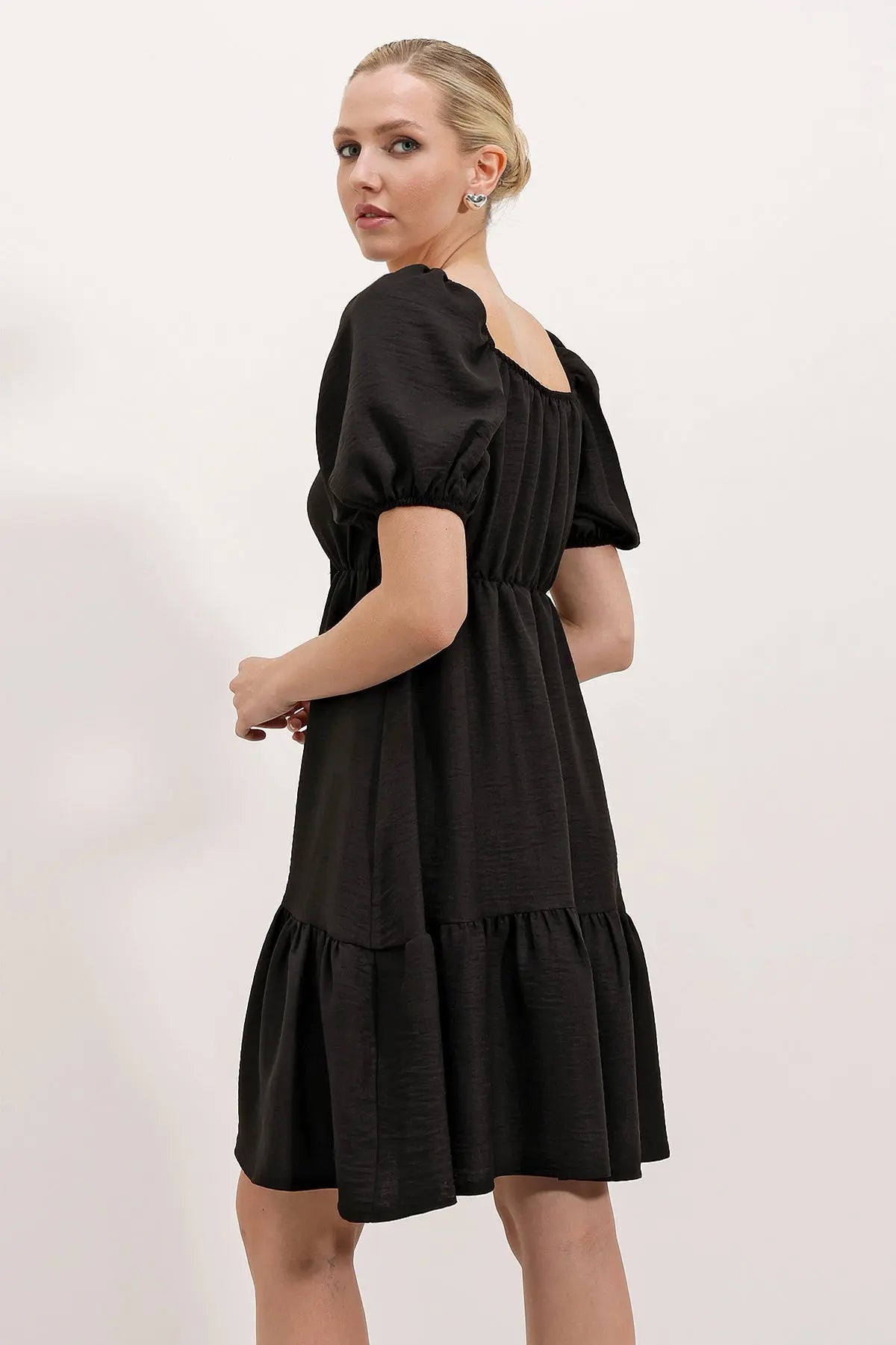 2351 kloş poplin elbise - Justyol