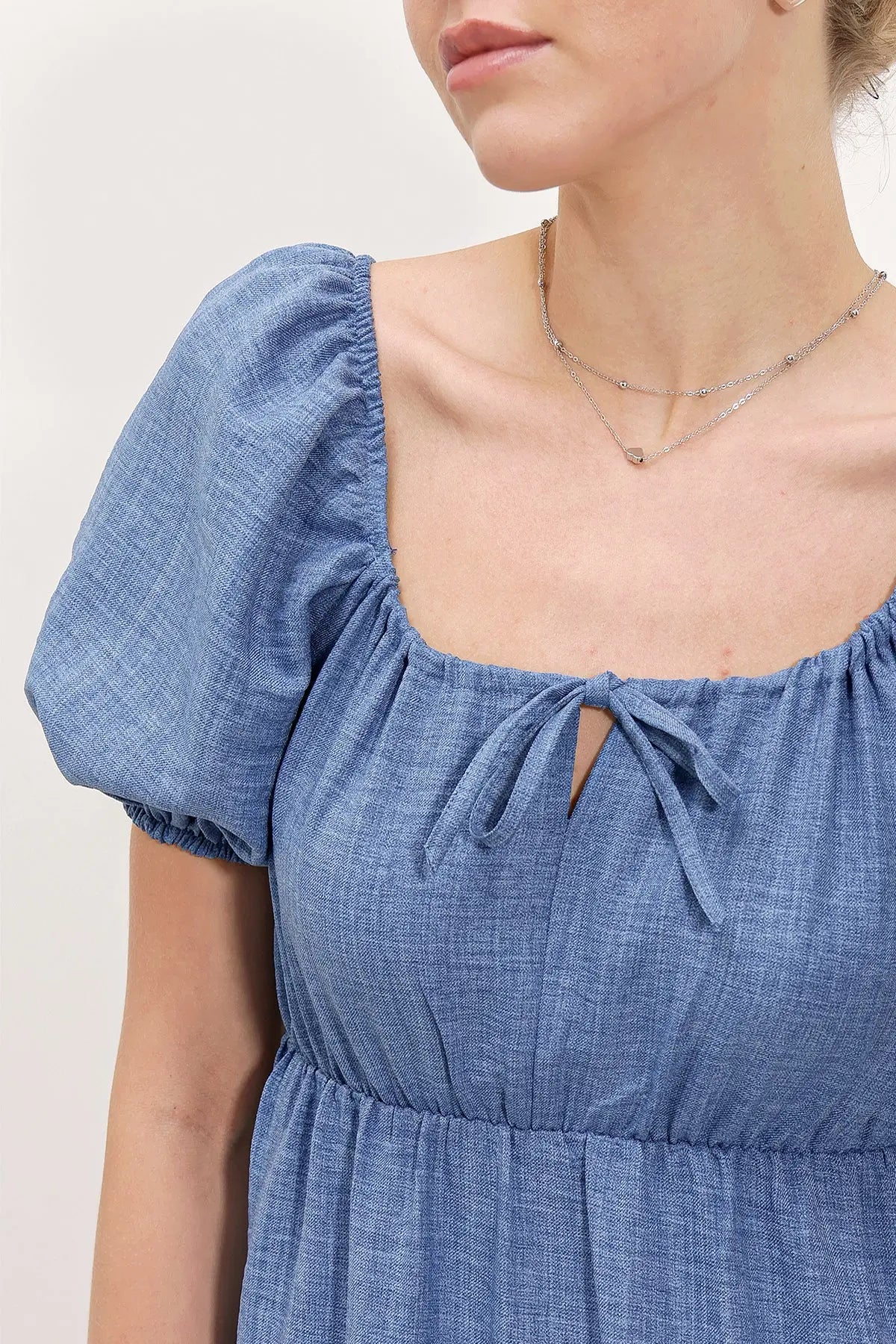 2351 kloş poplin elbise - Justyol