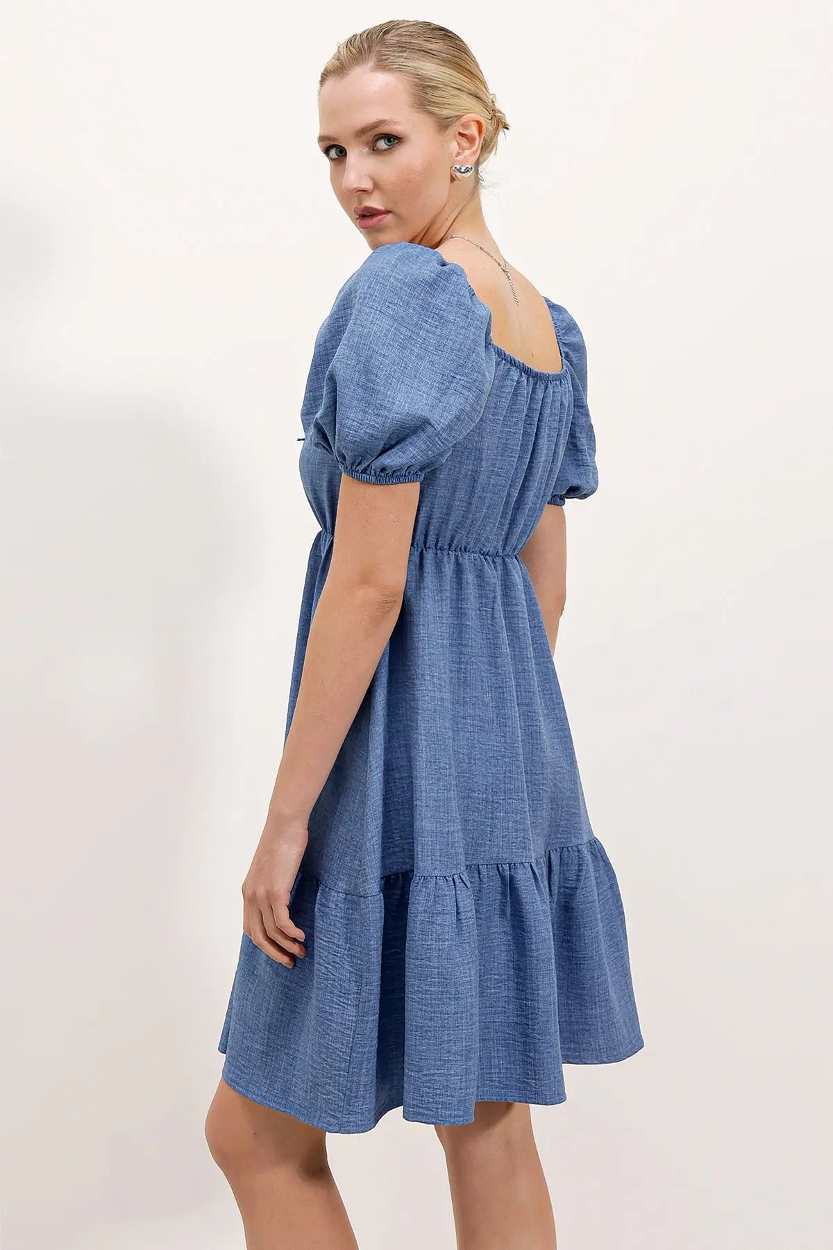 2351 kloş poplin elbise - Justyol