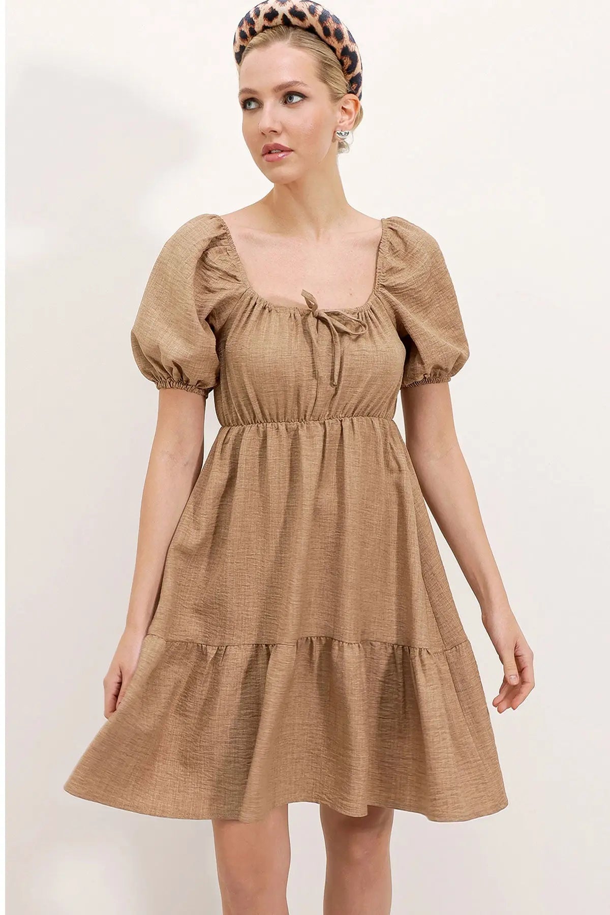 2351 kloş poplin elbise - Justyol