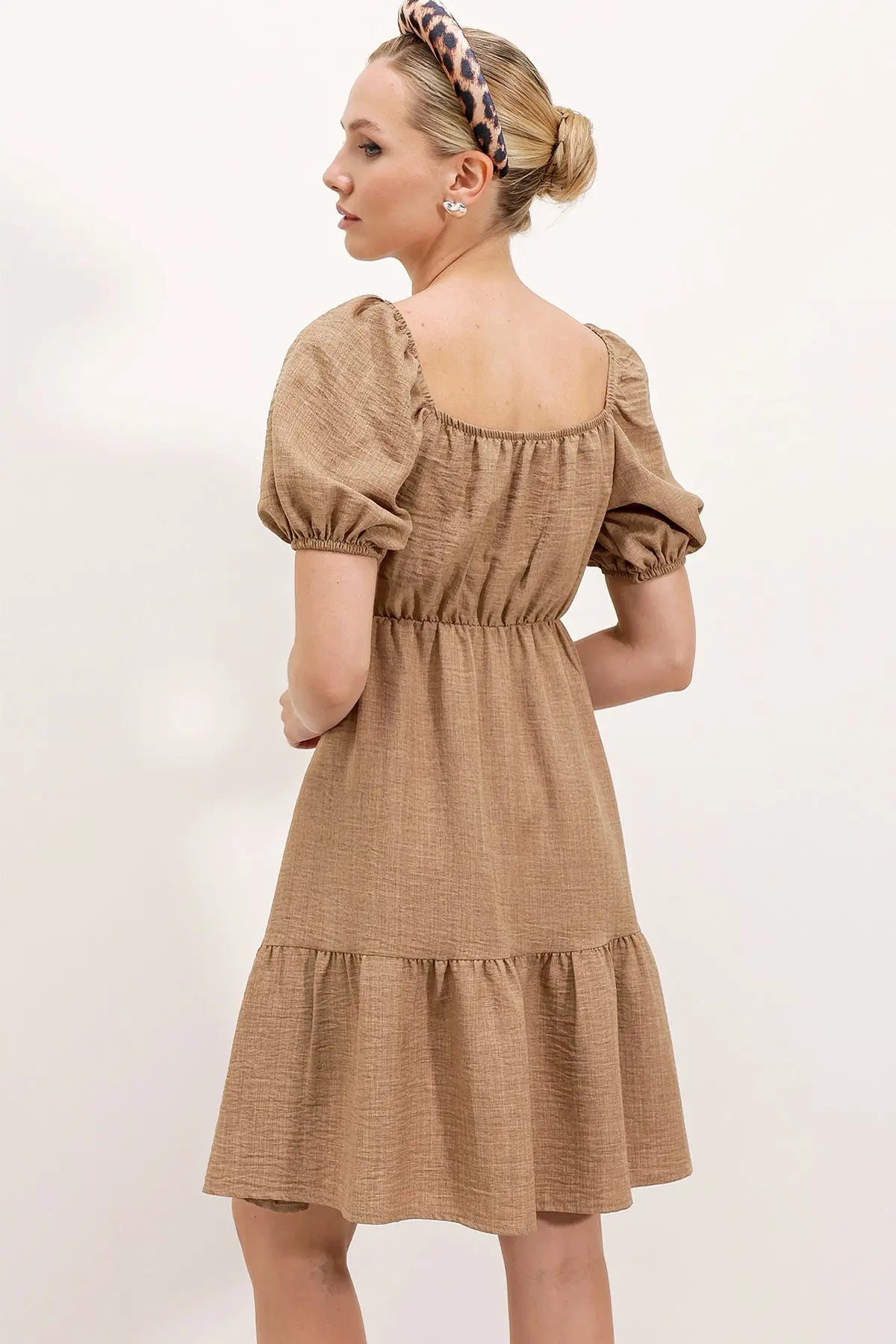 2351 kloş poplin elbise - Justyol