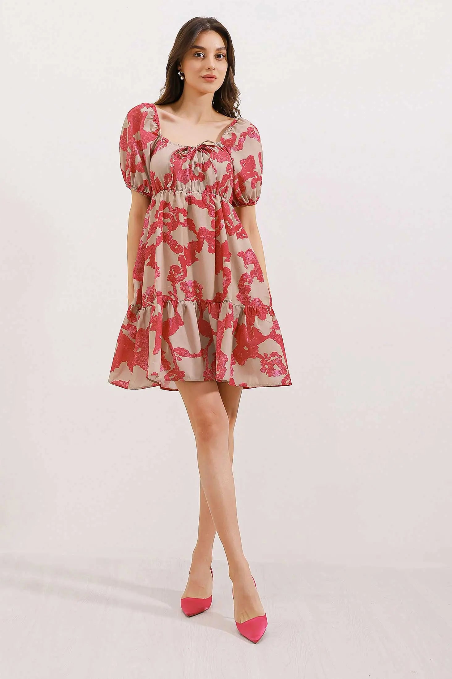 2351 kloş poplin elbise - Justyol