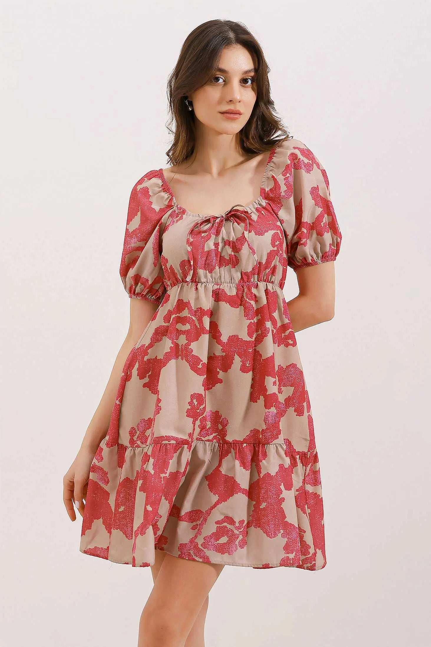 2351 kloş poplin elbise - Justyol