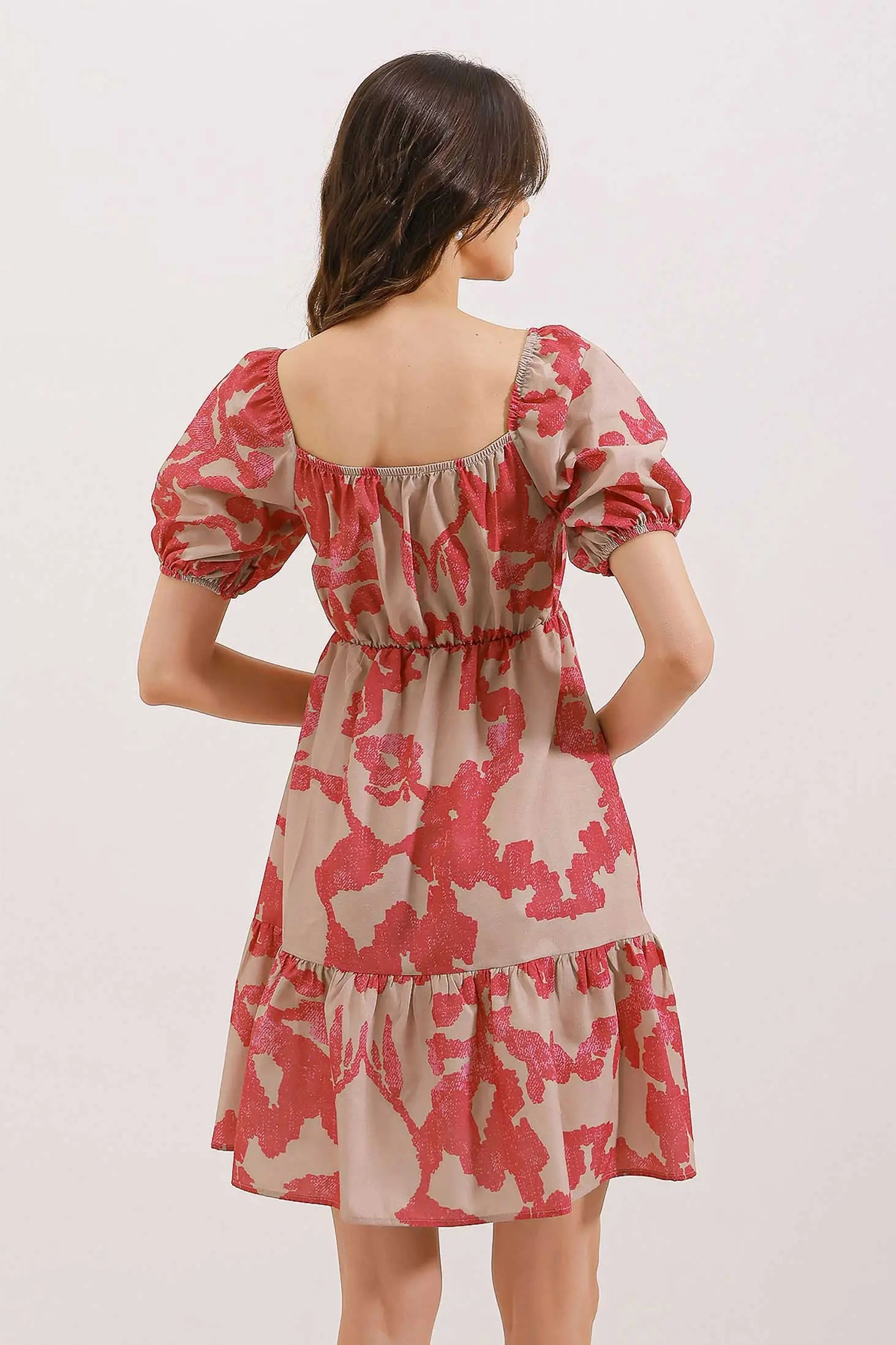 2351 kloş poplin elbise - Justyol