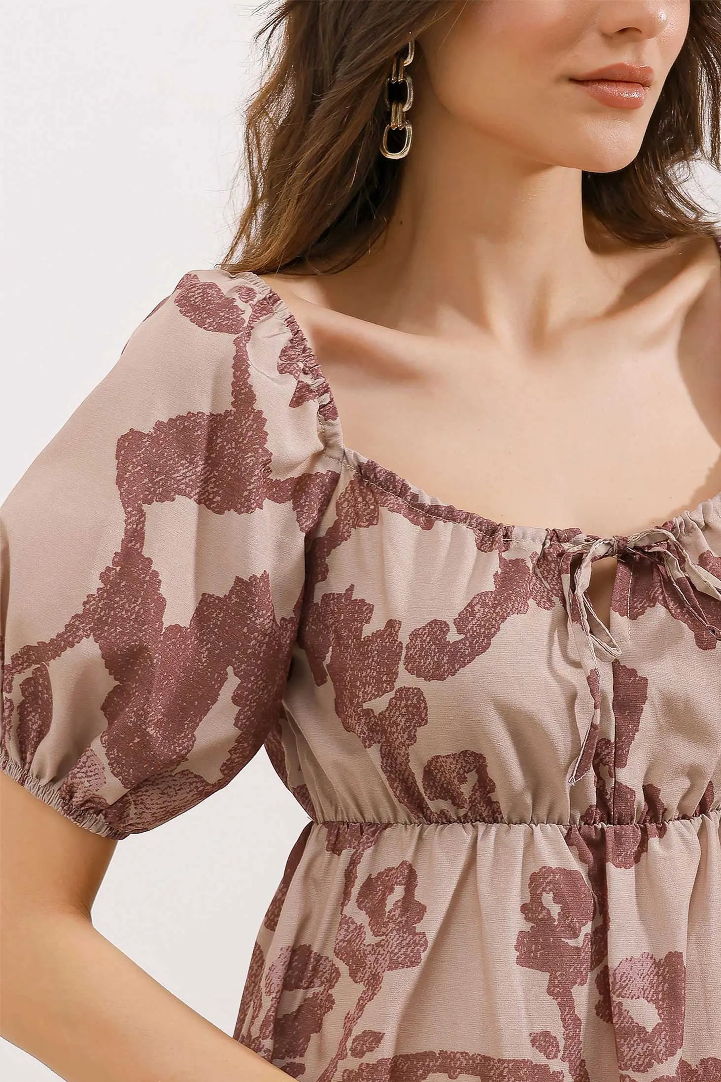 2351 kloş poplin elbise - Justyol