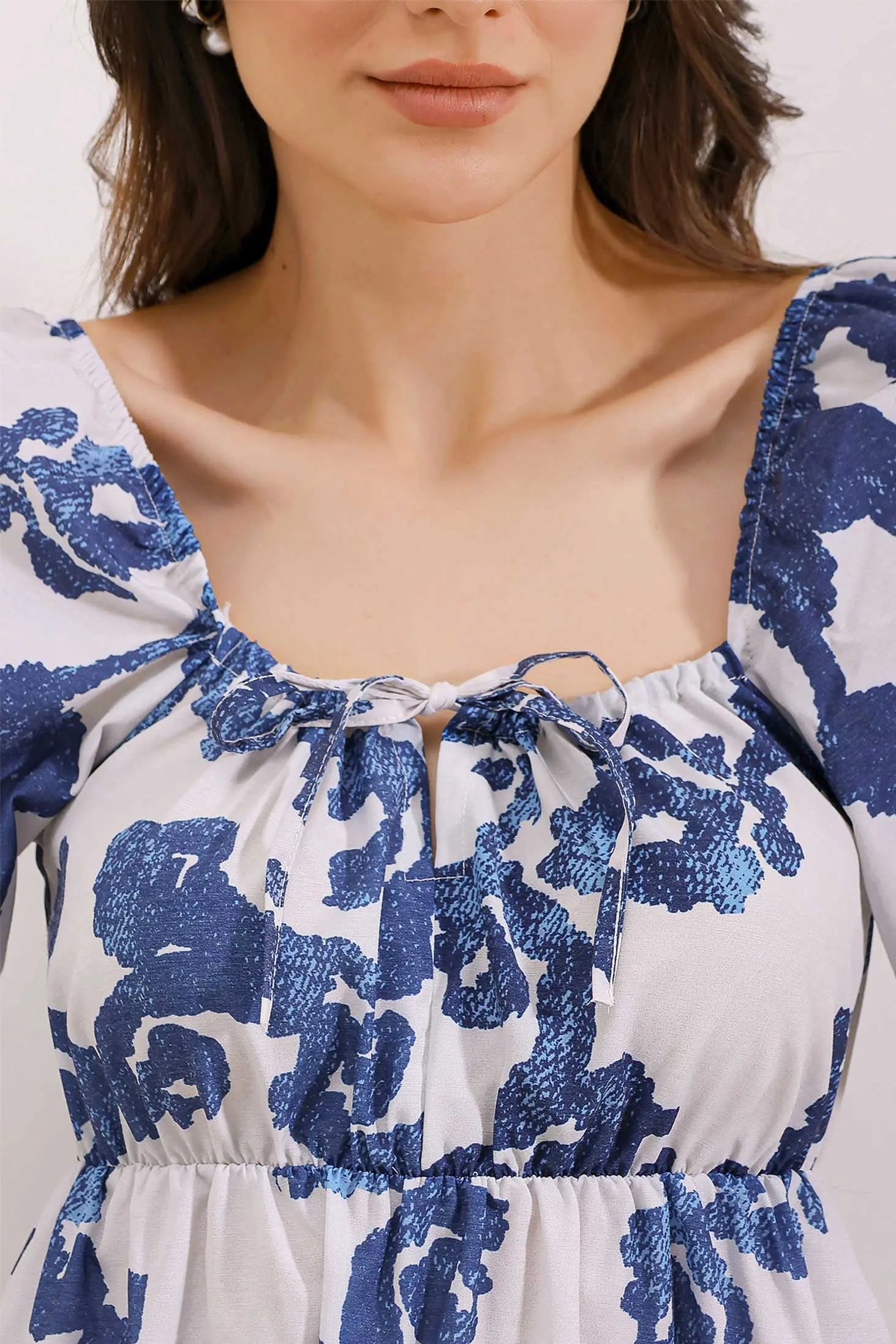 2351 kloş poplin elbise - Justyol