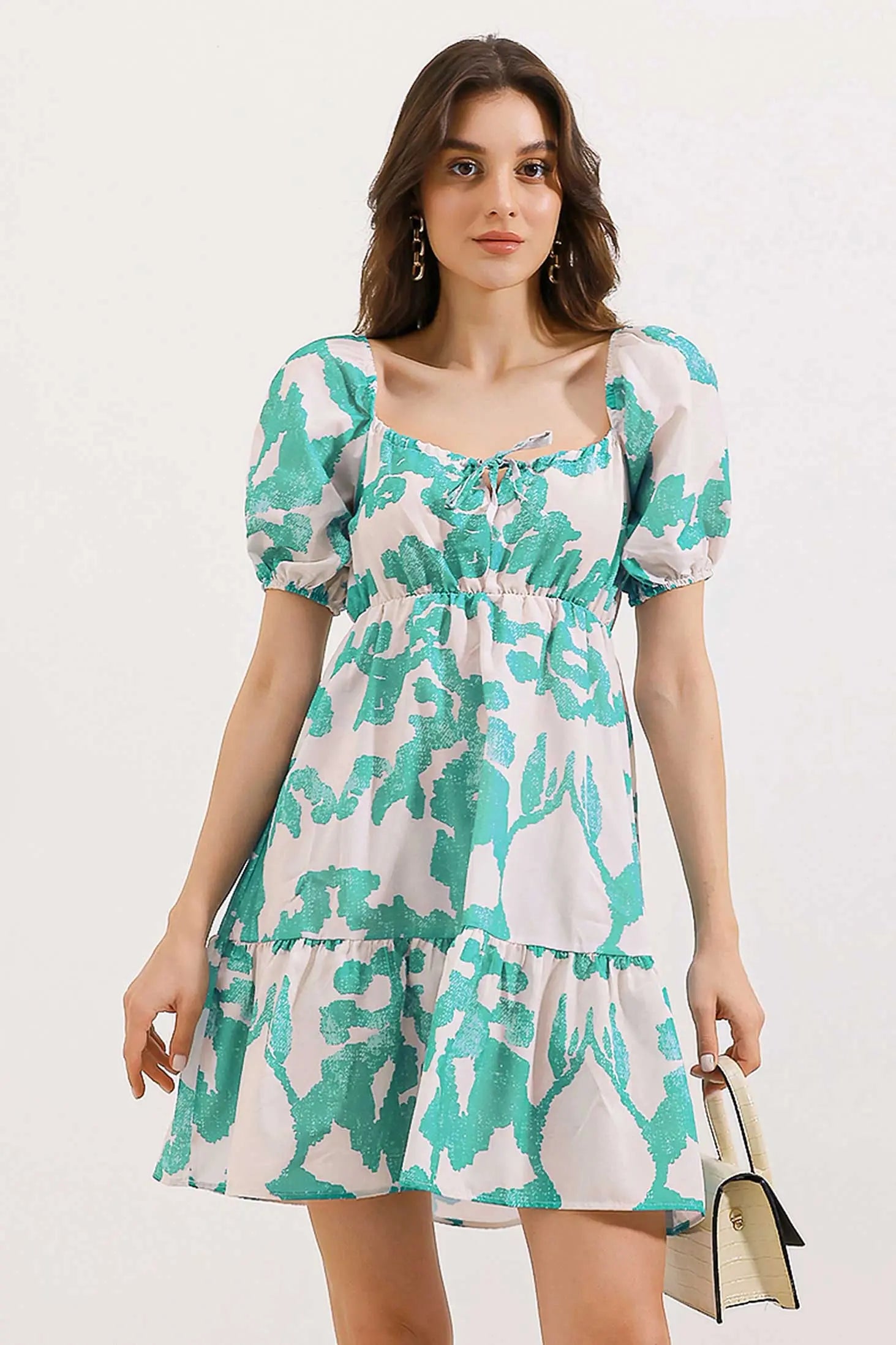 2351 kloş poplin elbise - Justyol