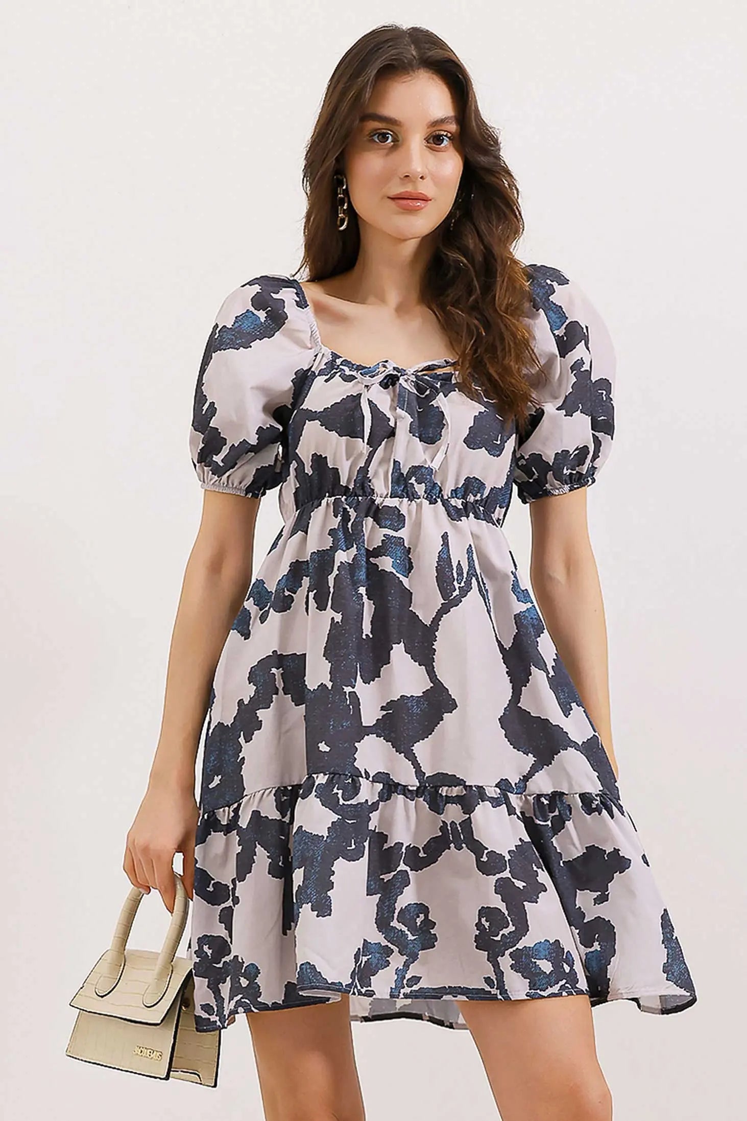 2351 kloş poplin elbise - Justyol