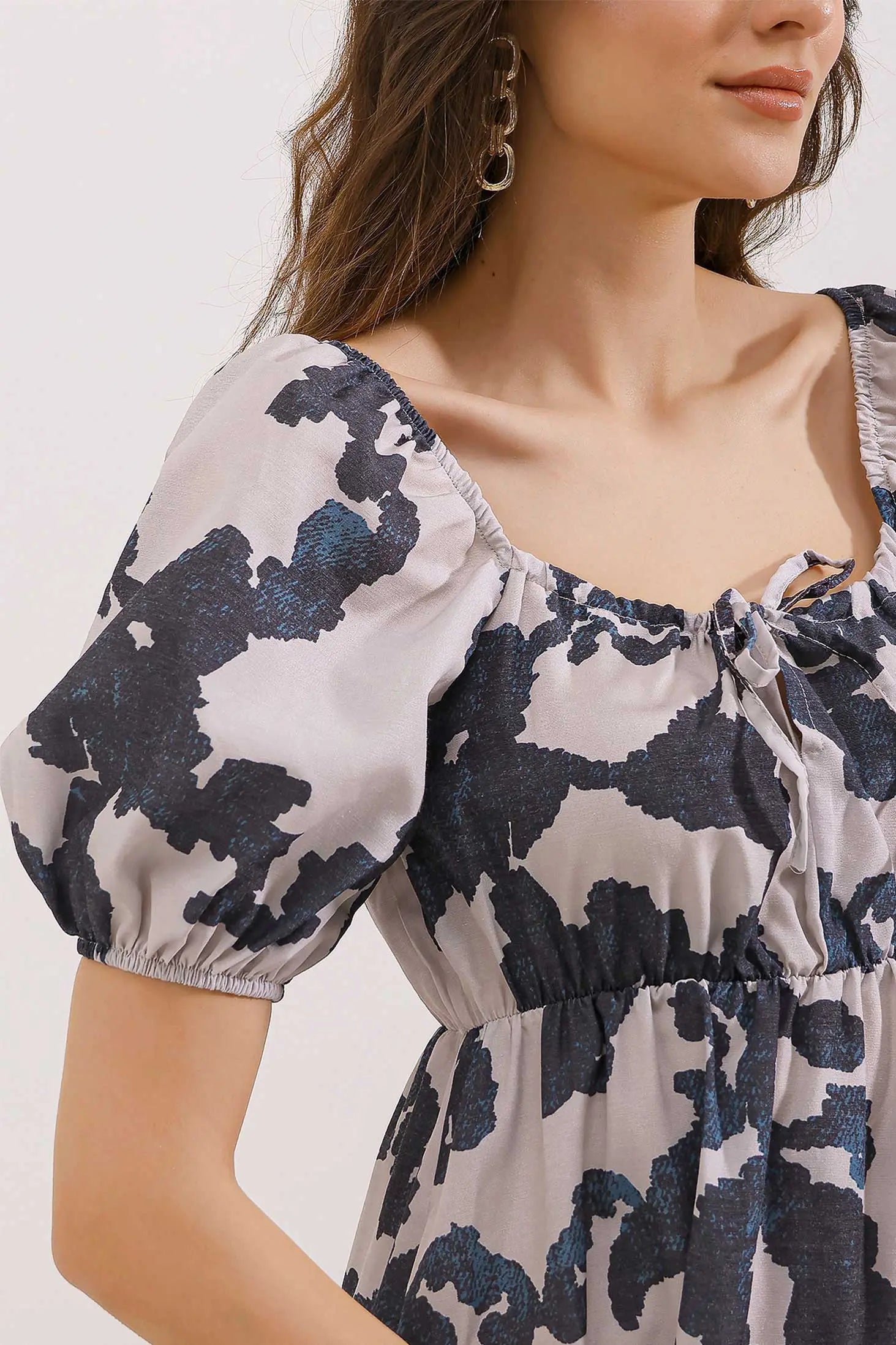 2351 kloş poplin elbise - Justyol