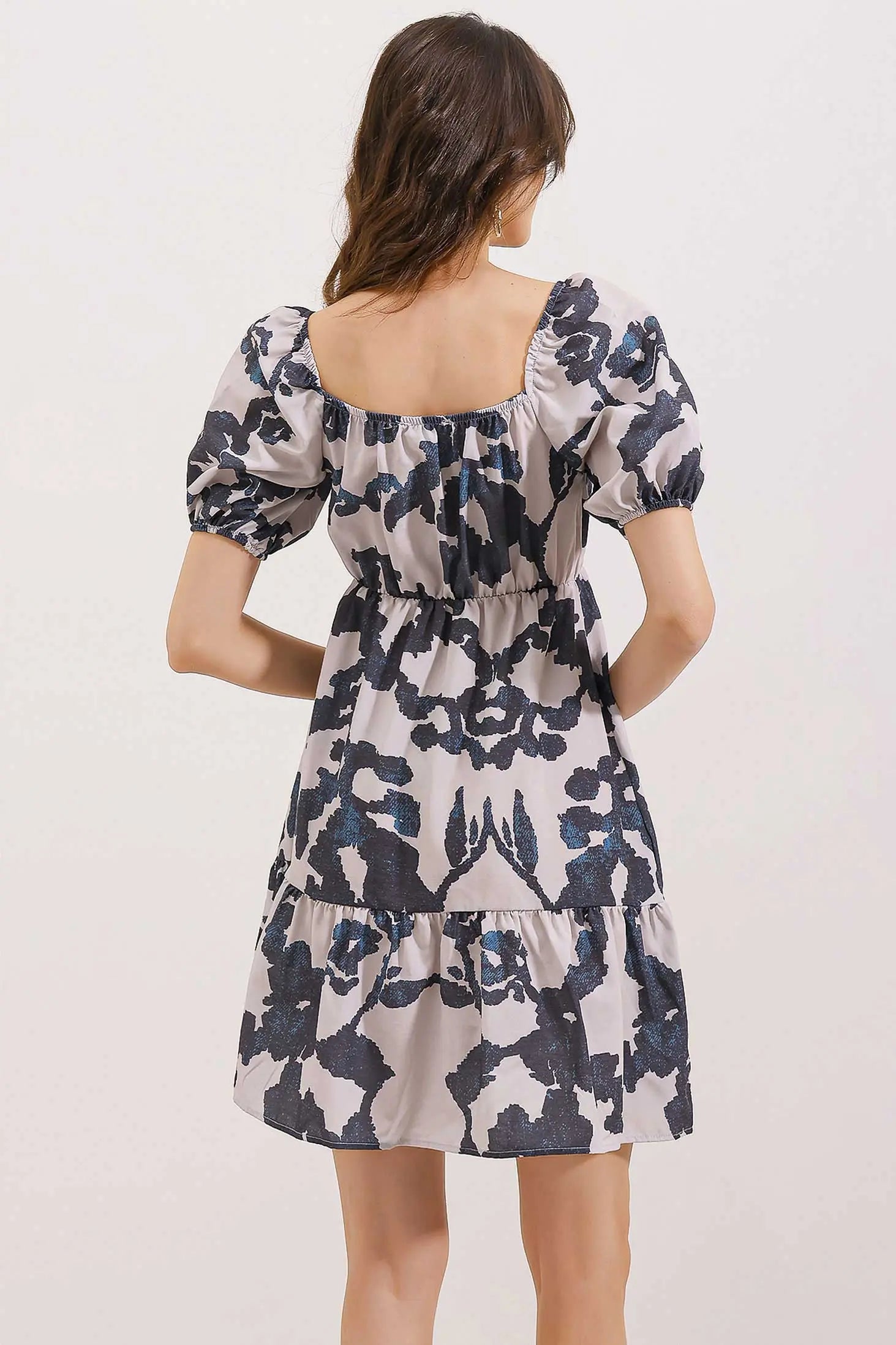 2351 kloş poplin elbise - Justyol