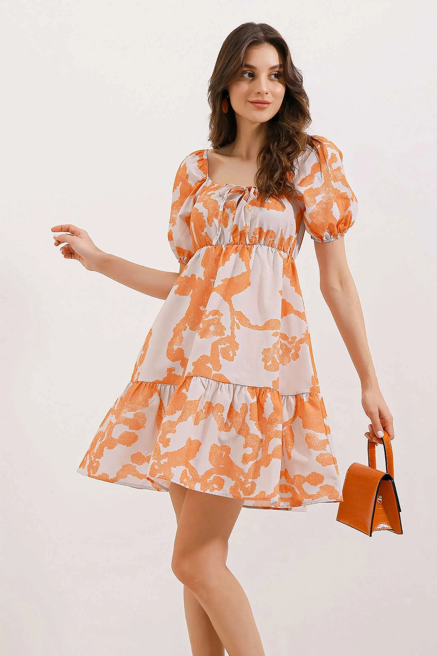 2351 kloş poplin elbise - Justyol