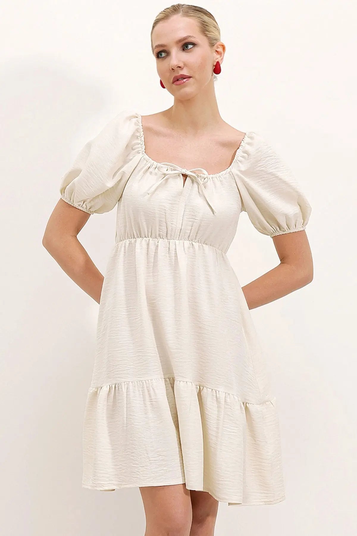 2351 kloş poplin elbise - Justyol